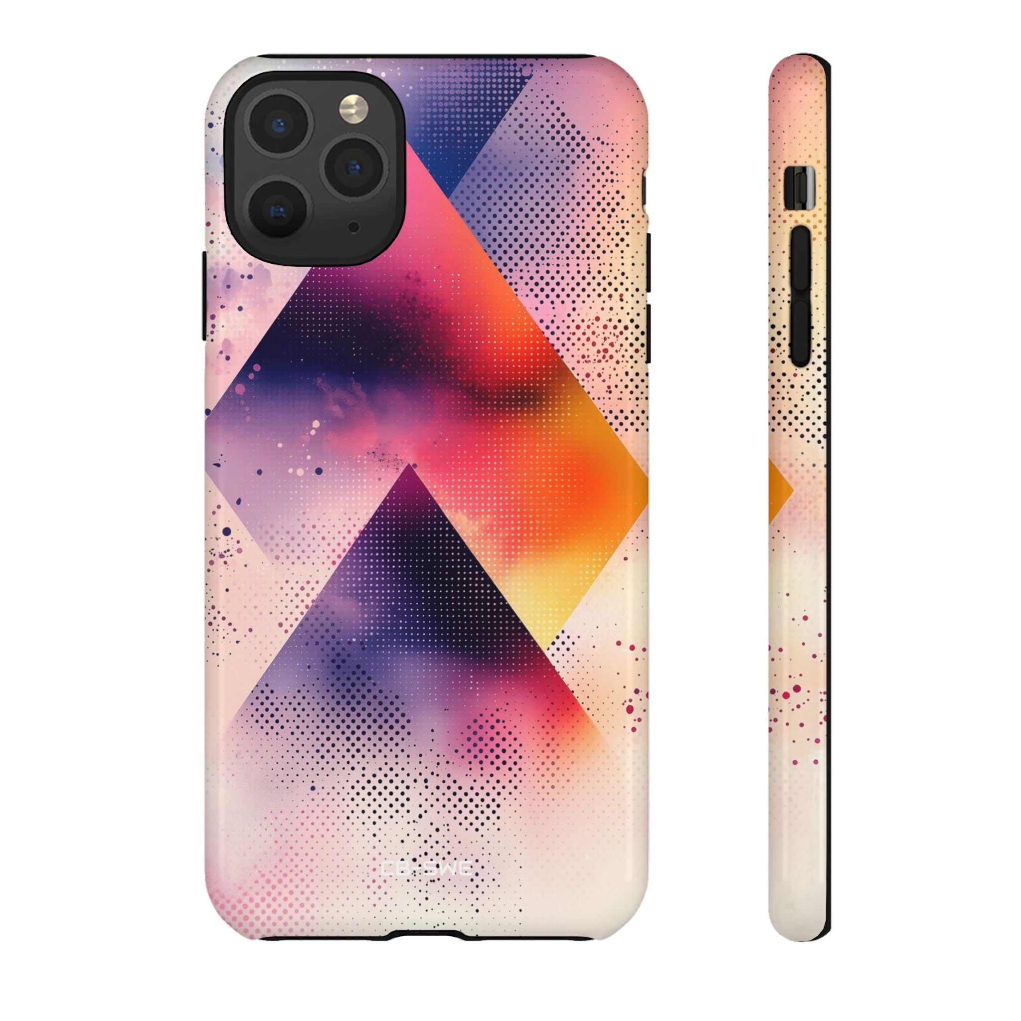 Vivid Triangles Ascend - iPhone Case