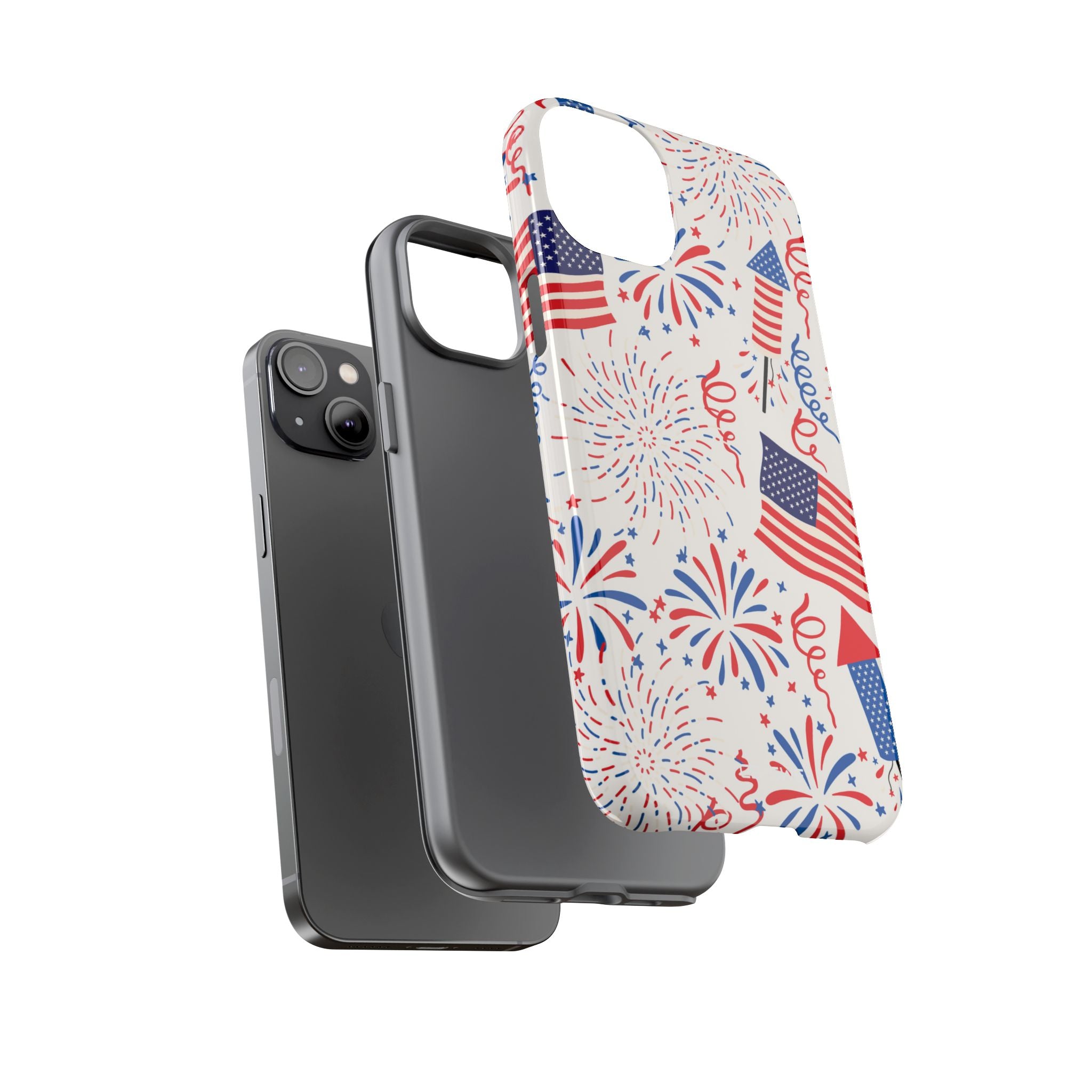 Fireworks Burst Bright - iPhone Case