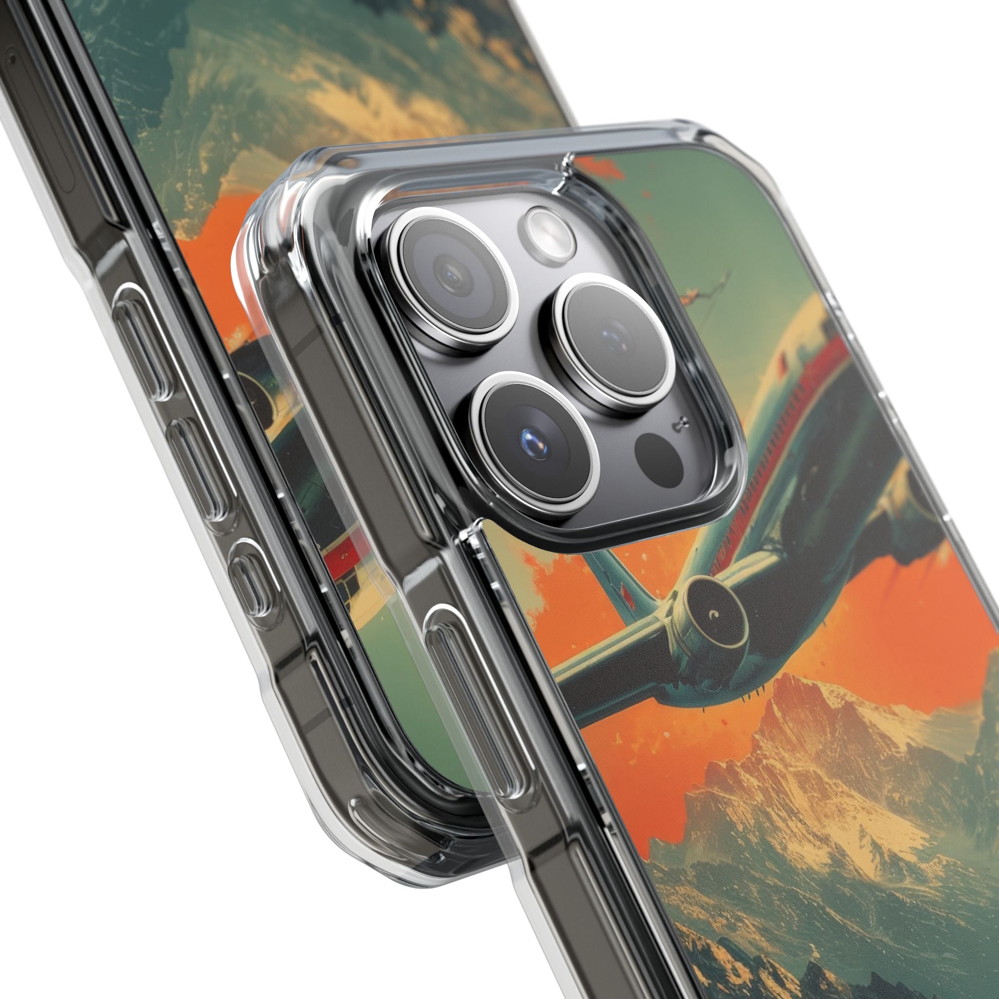 Soaring Mountain Flight iPhone 15 - Impact Clear+