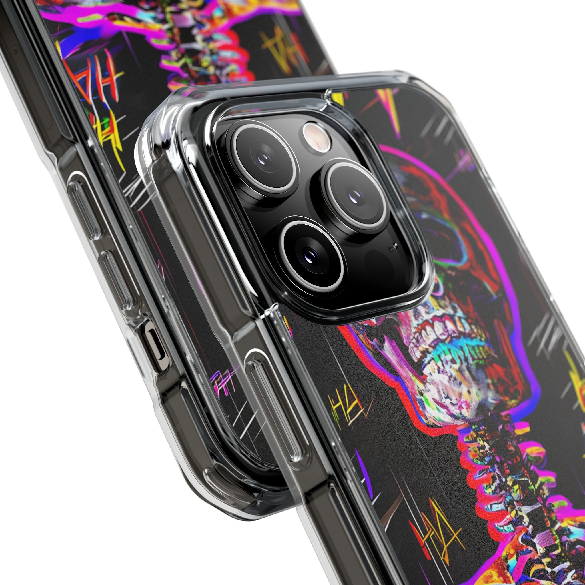 Neon Skeleton Laugh iPhone 14 Pro Case - Impact