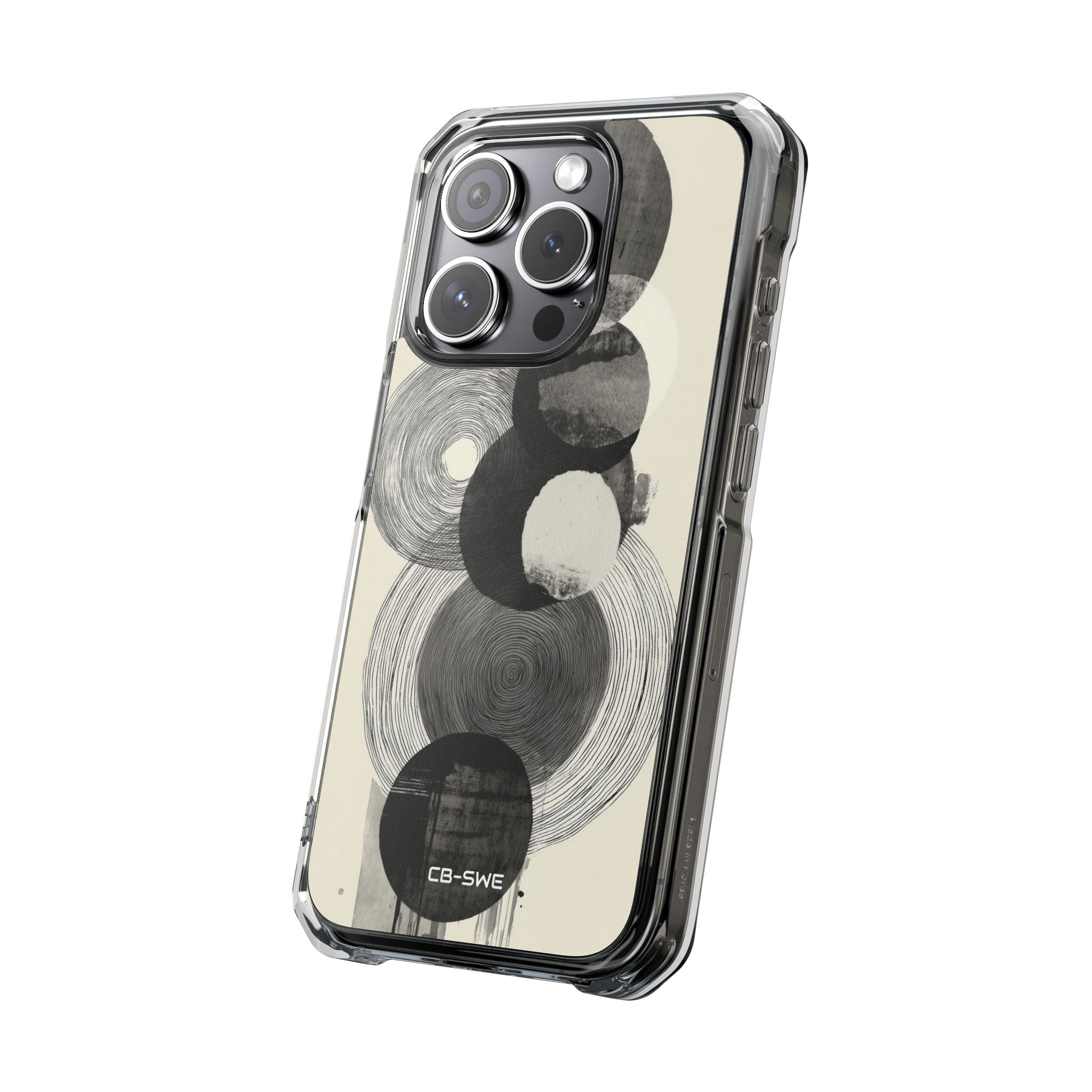 Circles Embrace Lines iPhone Case - Impact