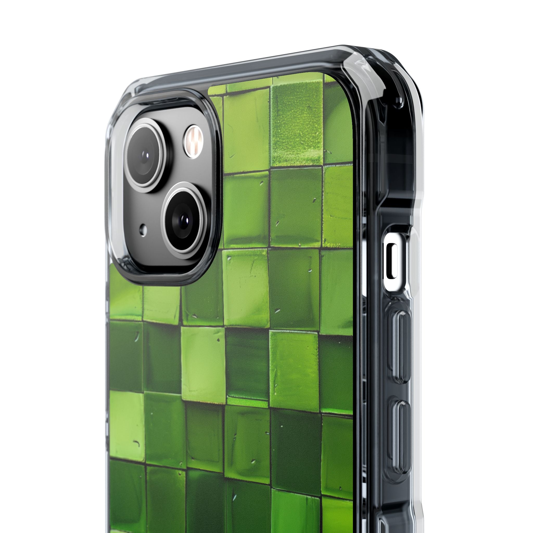 Green Tile Harmony iPhone 14 - Impact Clear+