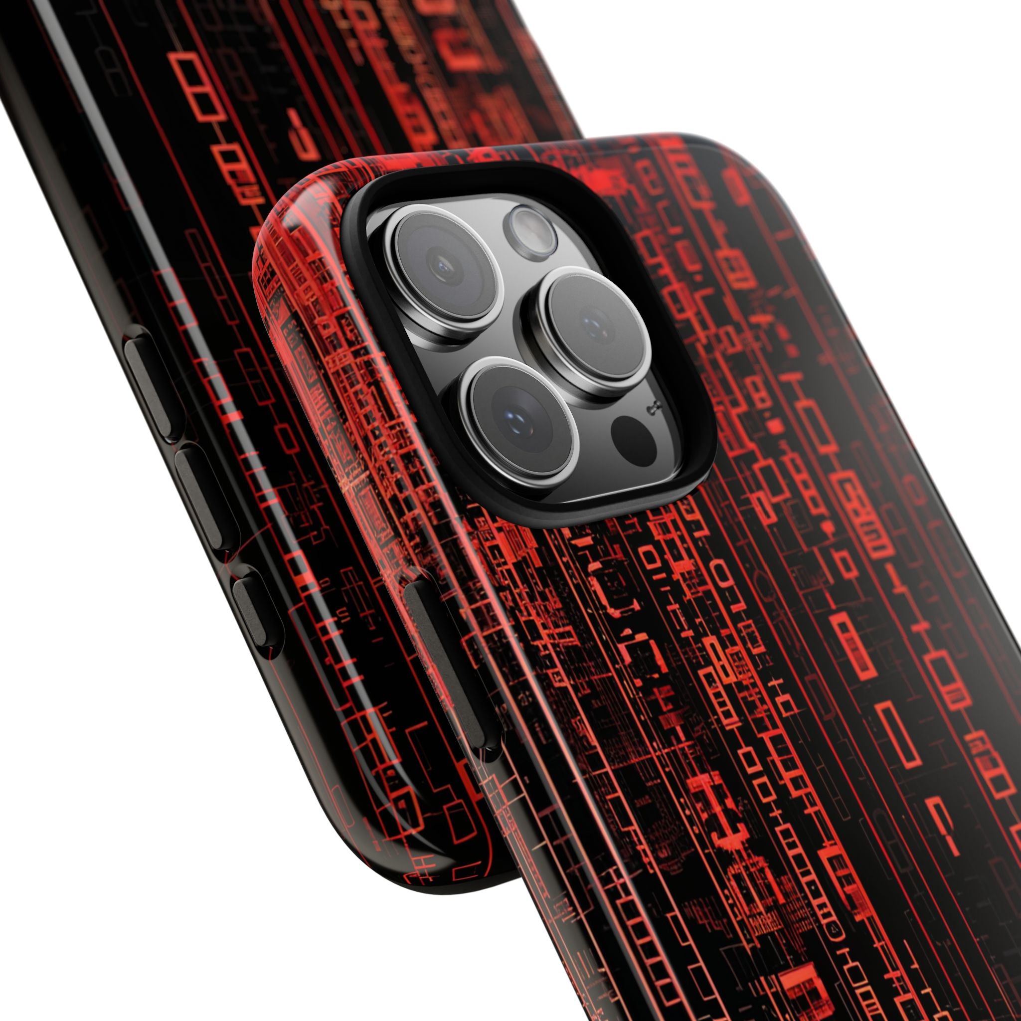 Neon Circuit Dreams iPhone 16 - Tough