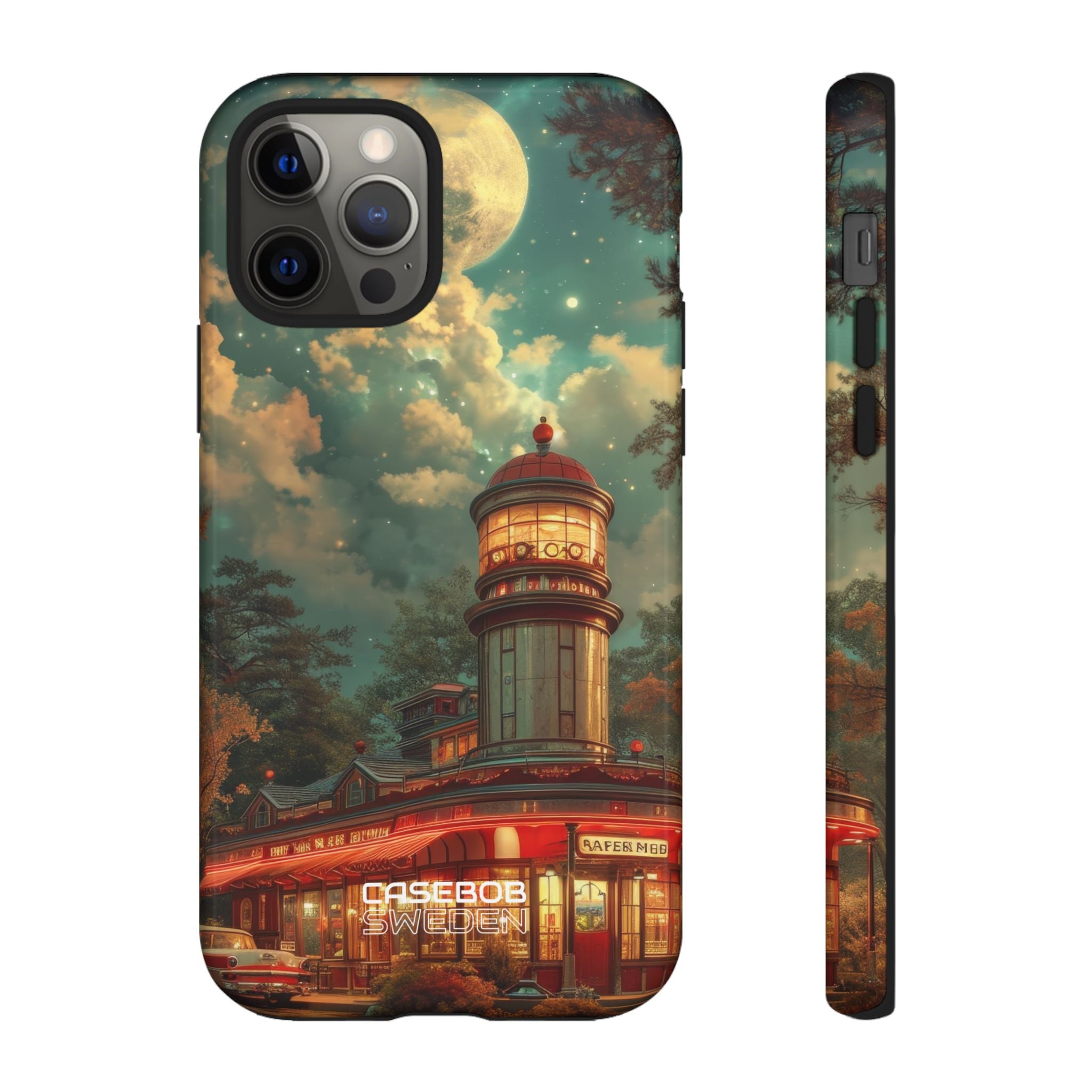 Retro Moonlight Cafe iPhone 12 - Tough