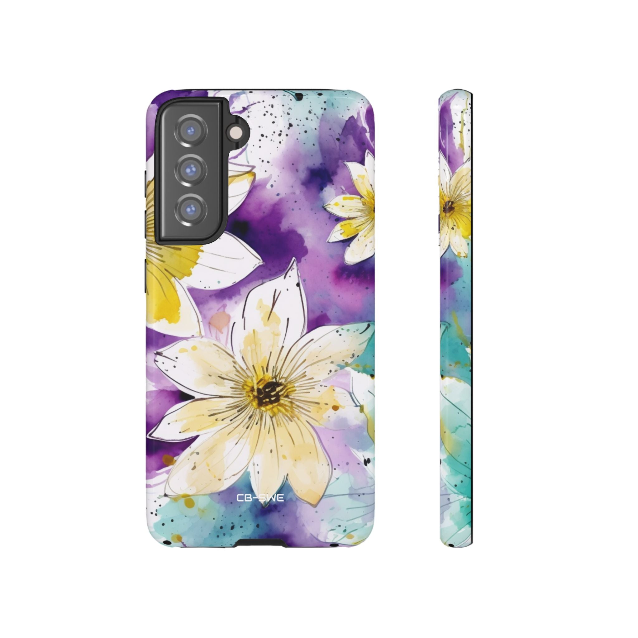 Vibrant Watercolor Flowers - Samsung Case