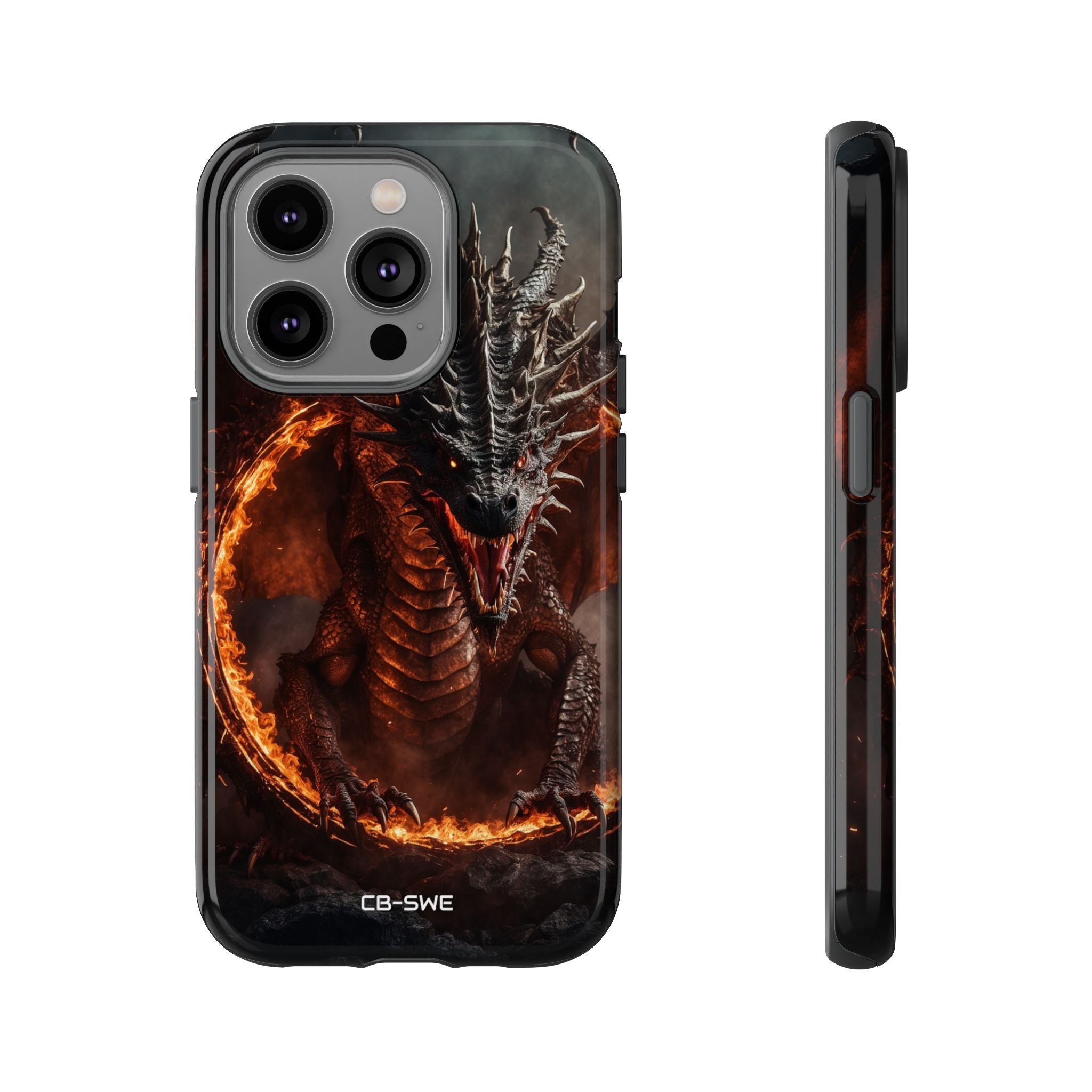 Fiery Dragon Roars - iPhone Case
