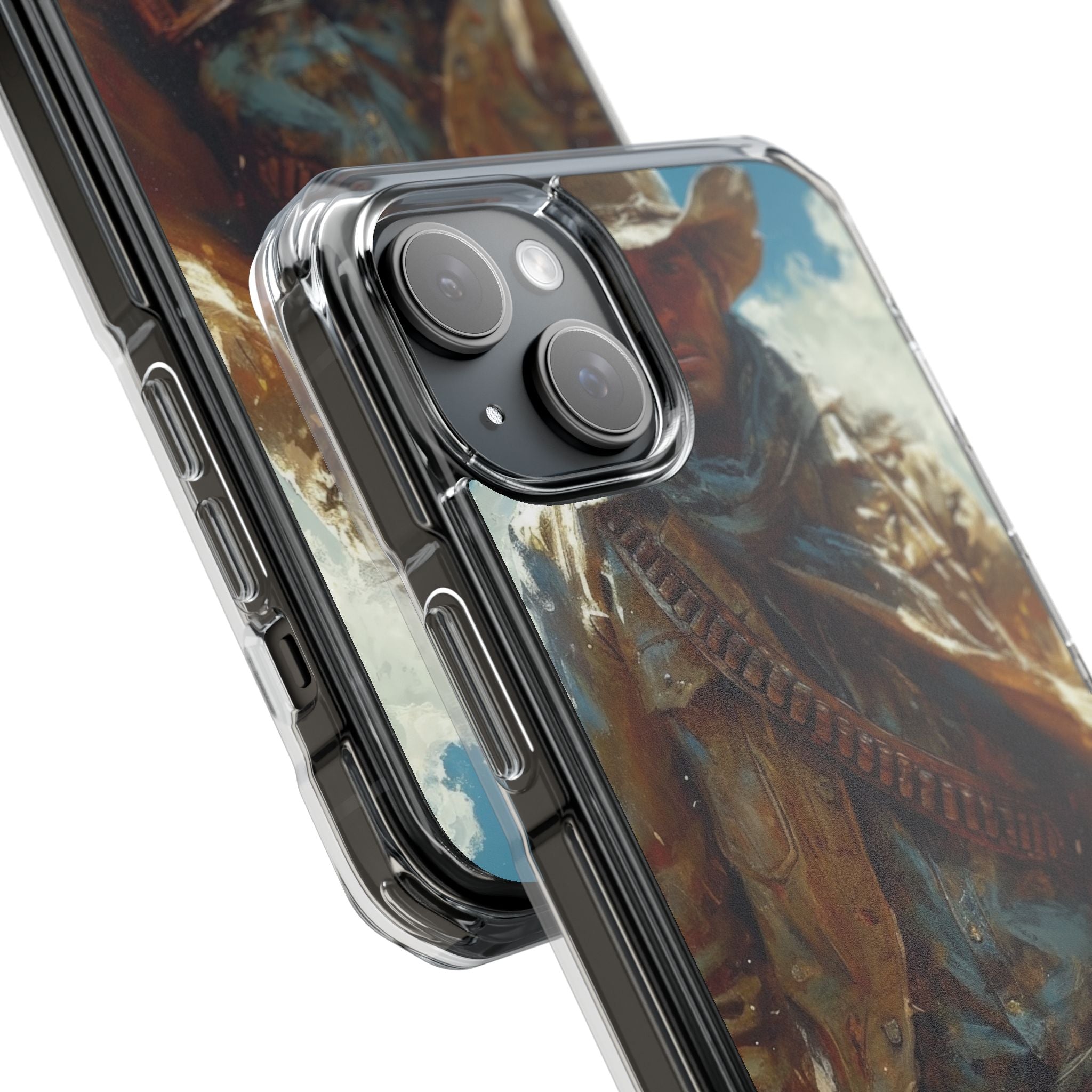 Western Horizon Rider iPhone 15 - Impact Clear+