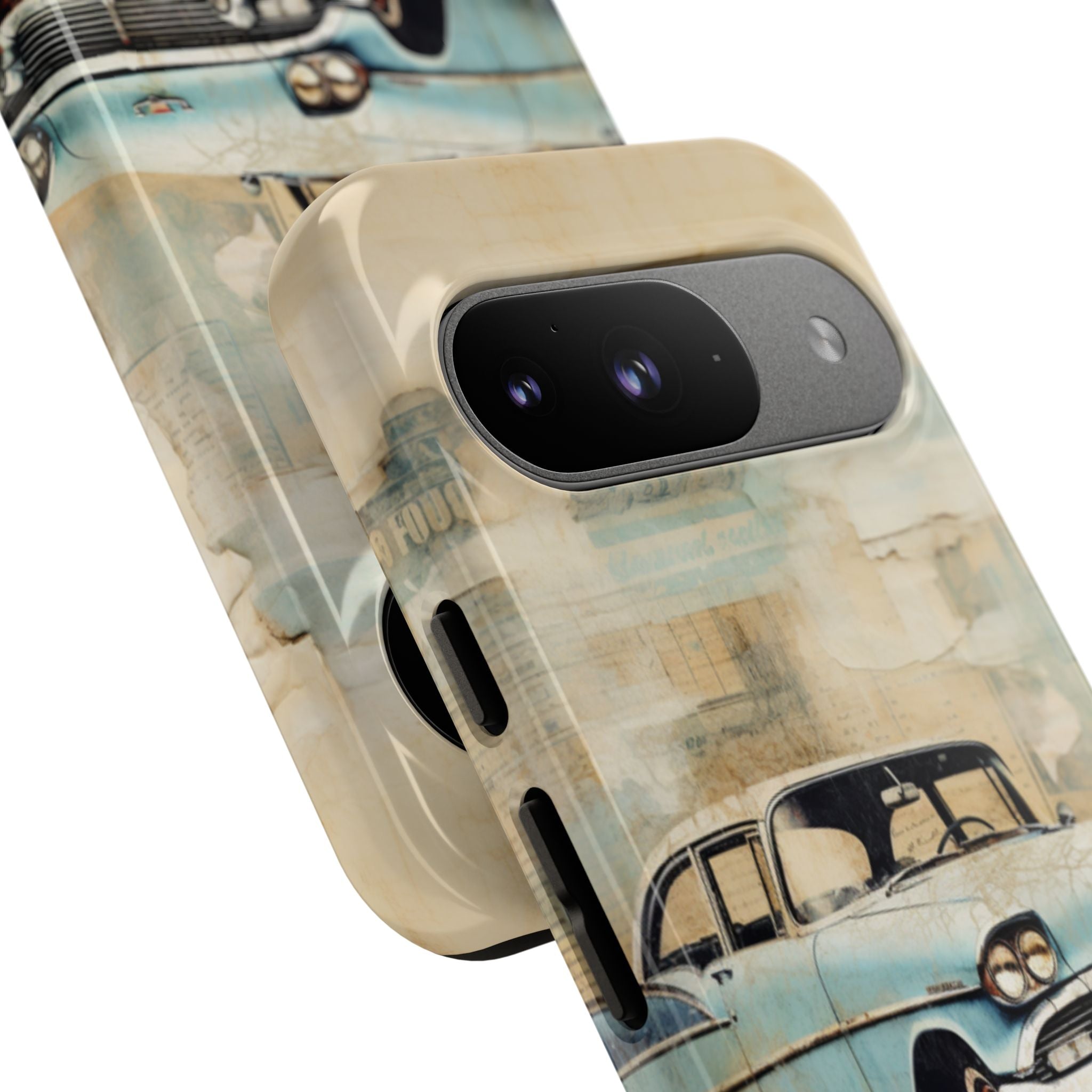 Vintage Car Collage - Google Pixel Case