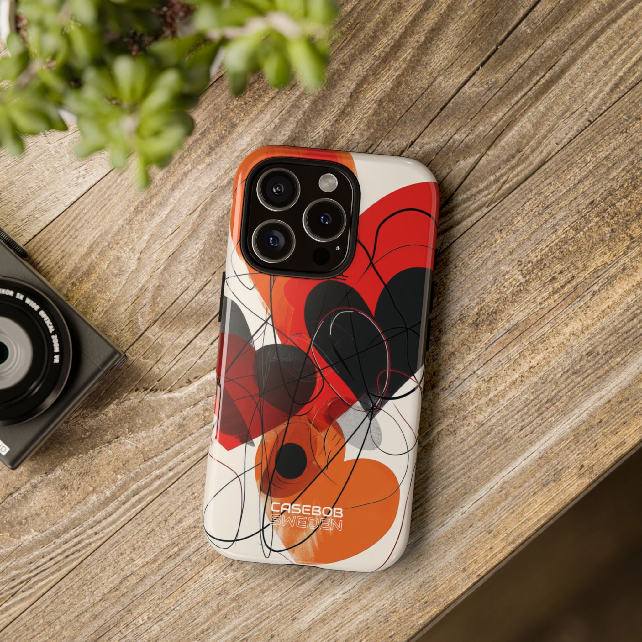 Crimson Motion Flow iPhone 16 - Tough