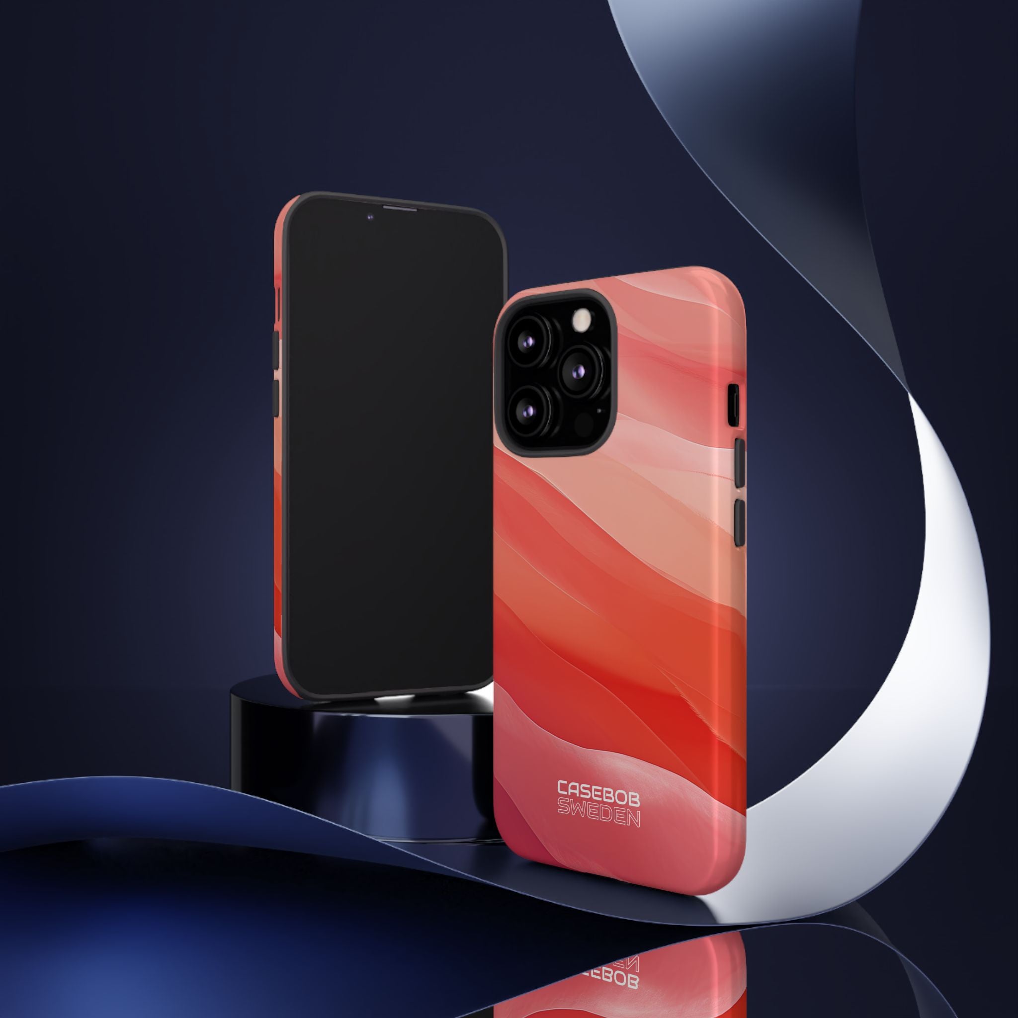 Flowing Coral Waves iPhone 13 - Tough