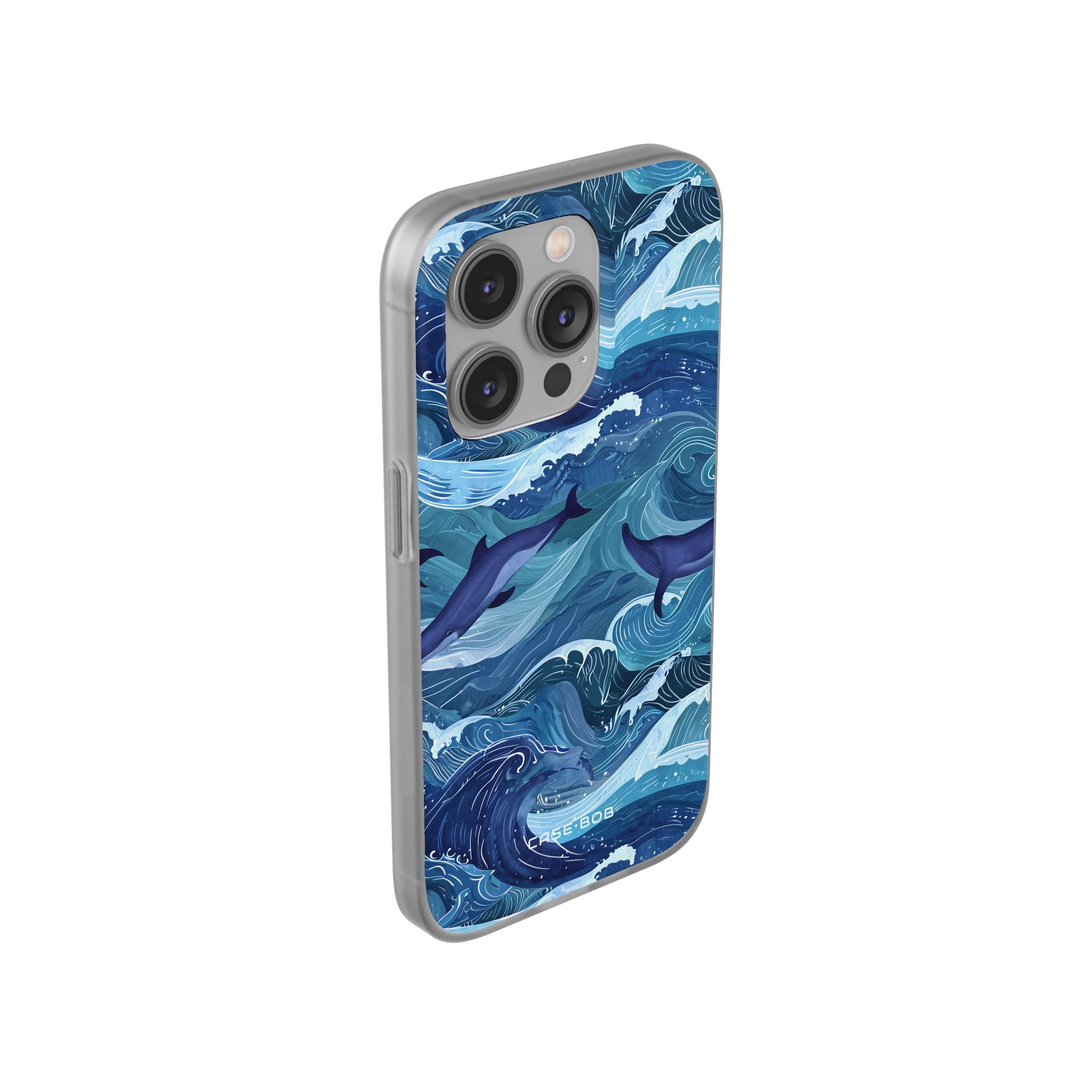Dolphin Waves iPhone 14 Pro Case - Soft