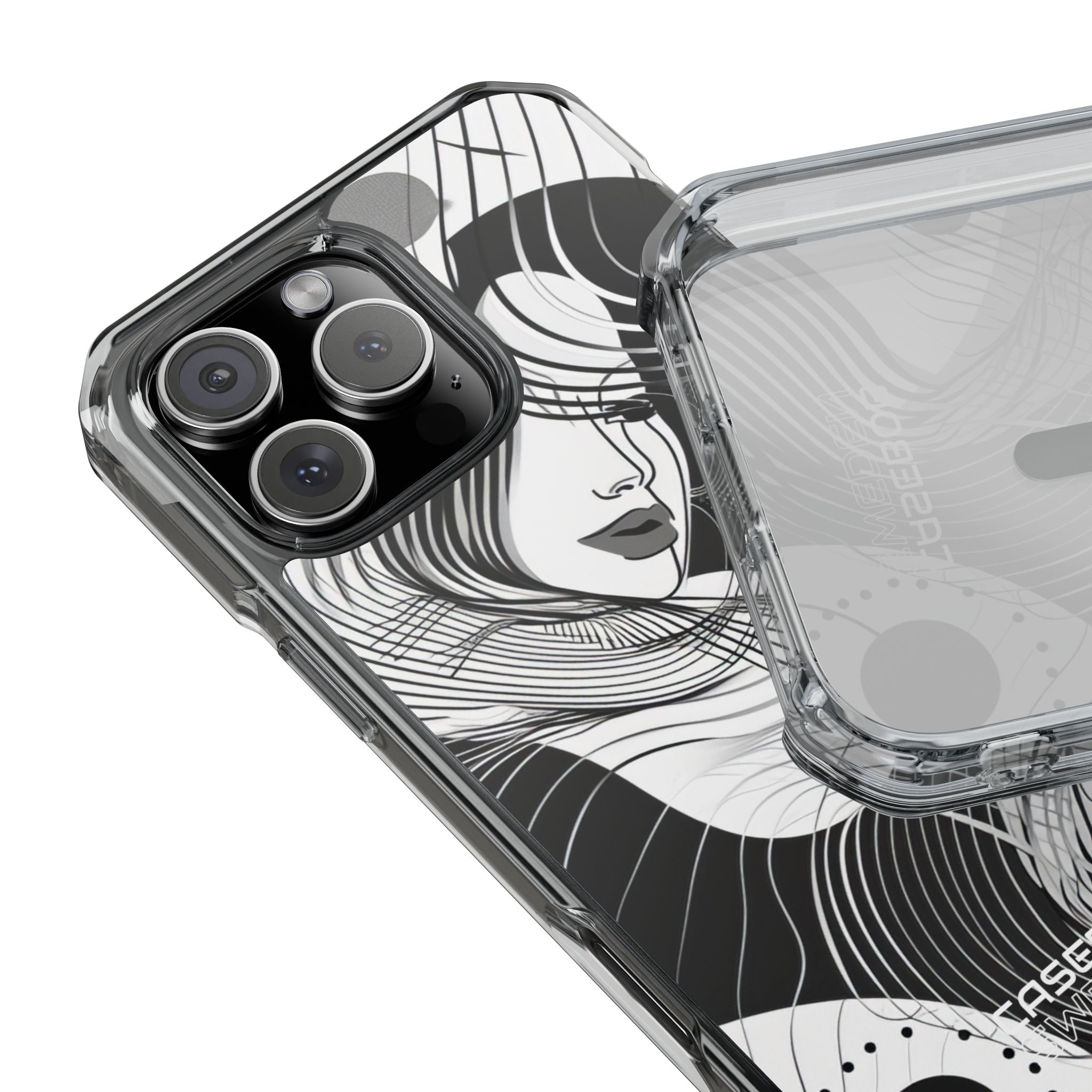 Orange Wave Motion iPhone 16 - Impact Clear+