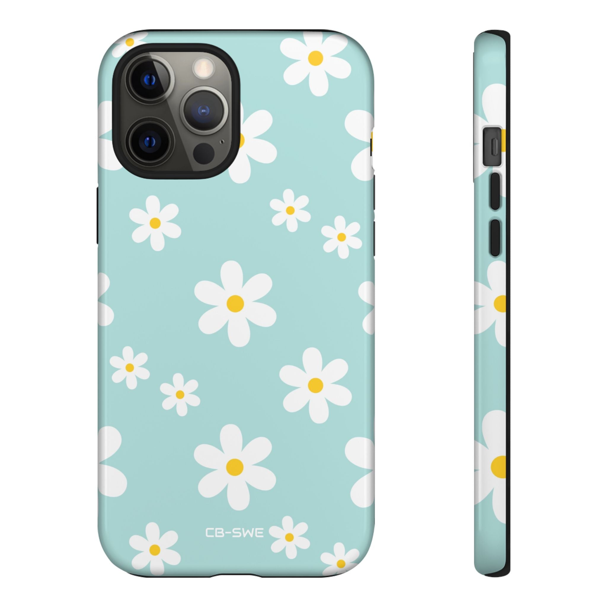 Daisies On Blue - iPhone Case