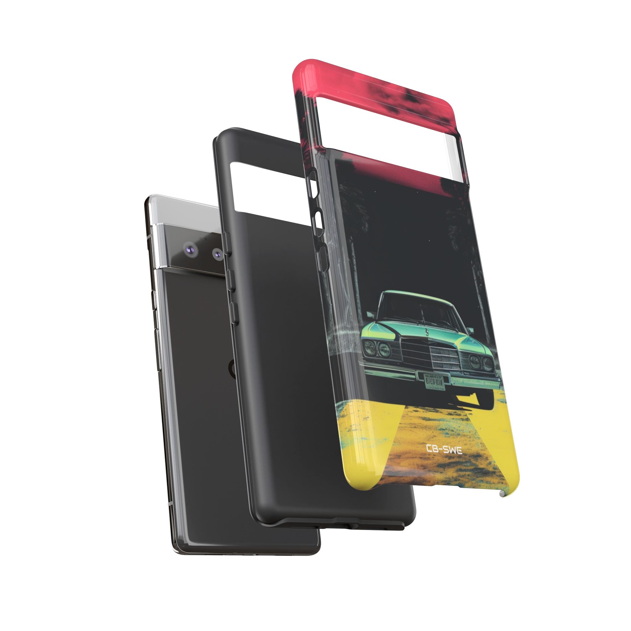 Retro Futuristic Nightscape - Google Pixel Case