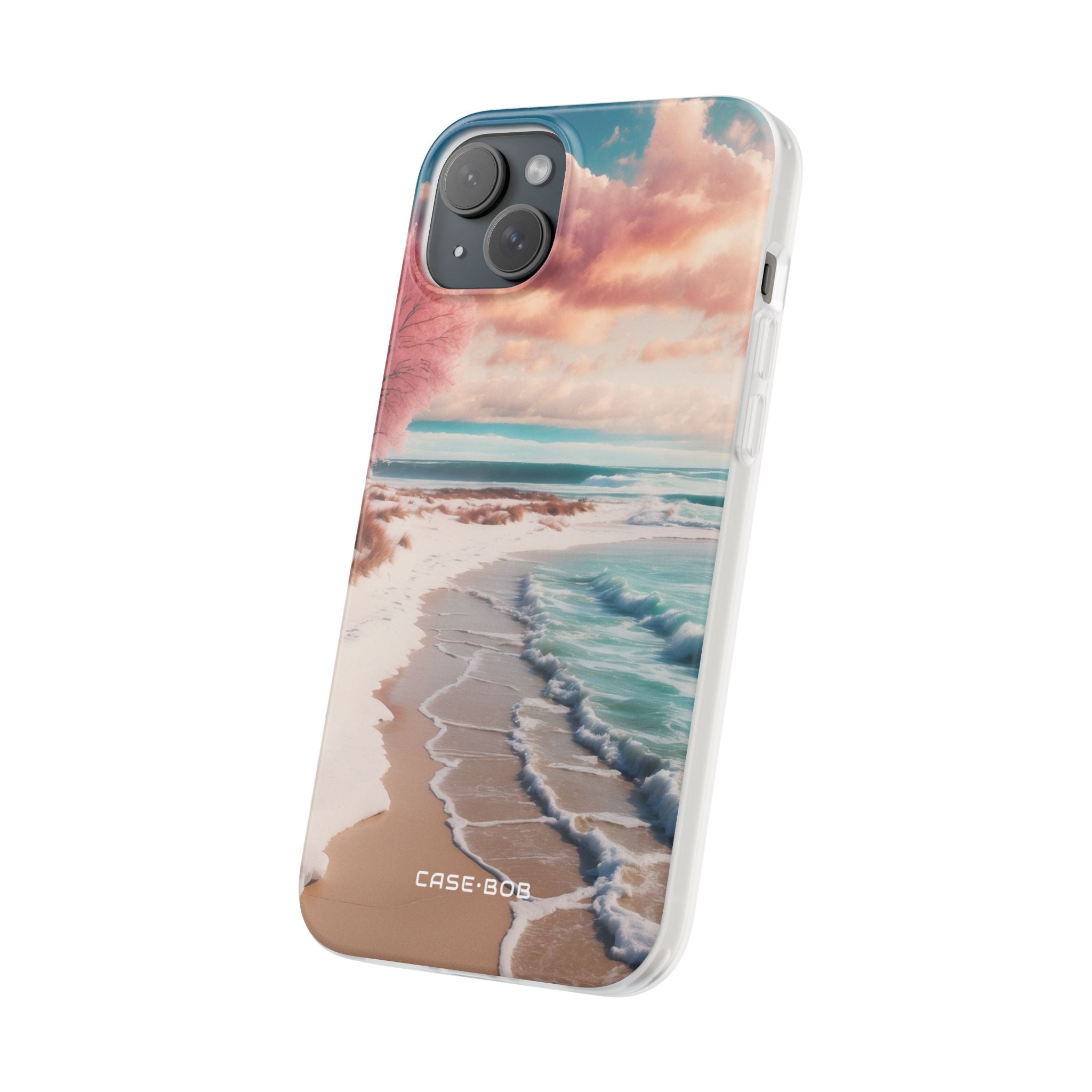 Pink Tree Breeze iPhone 15 Plus Case - Soft