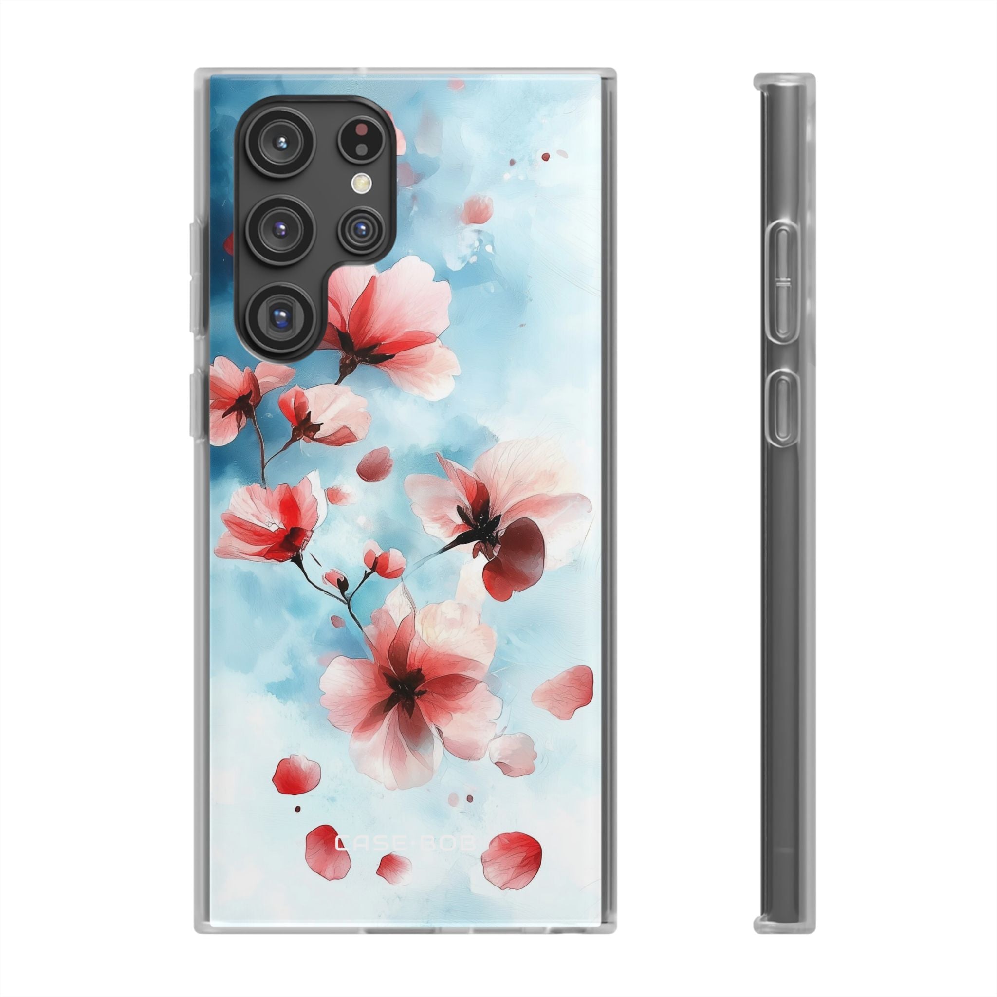 Pink Blossom Drift Samsung S22 Ultra Case - Soft