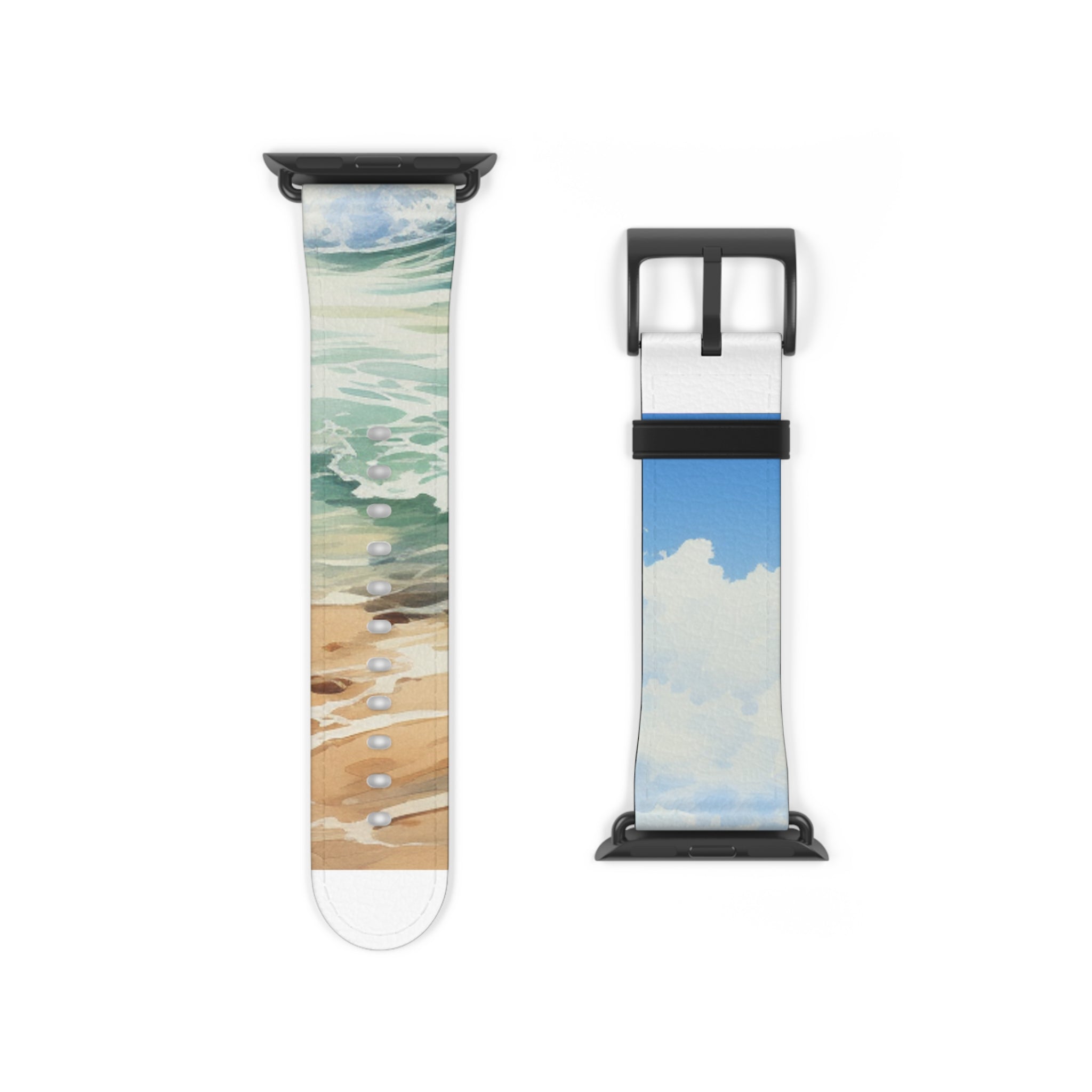 Foaming Blue Waves - Watch Band