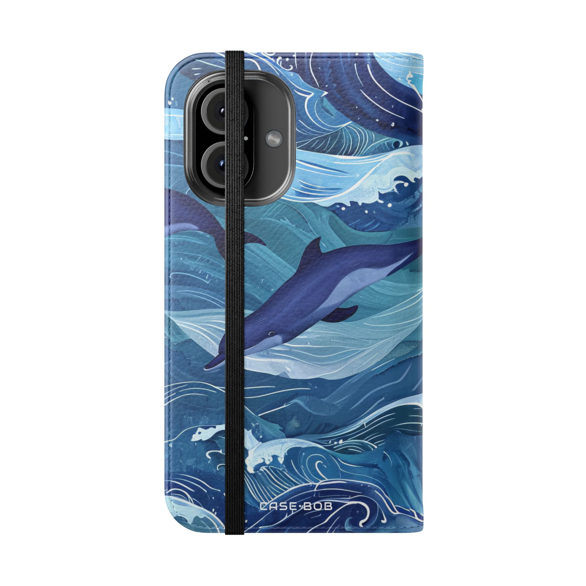 Dolphin Wave Dance - iPhone 16 Case - Wallet