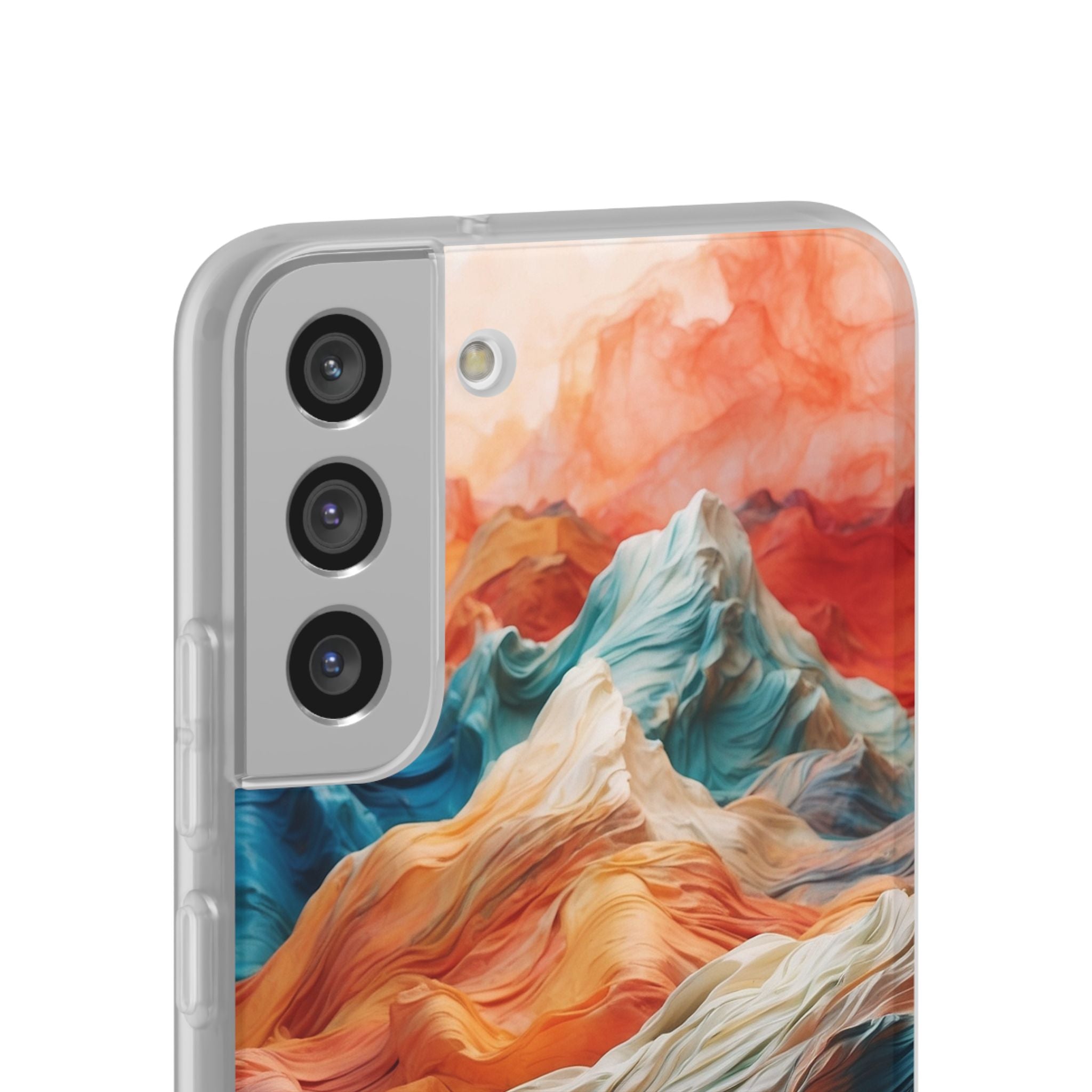 Fabric Peaks Cream Samsung S22 Plus Case - Soft
