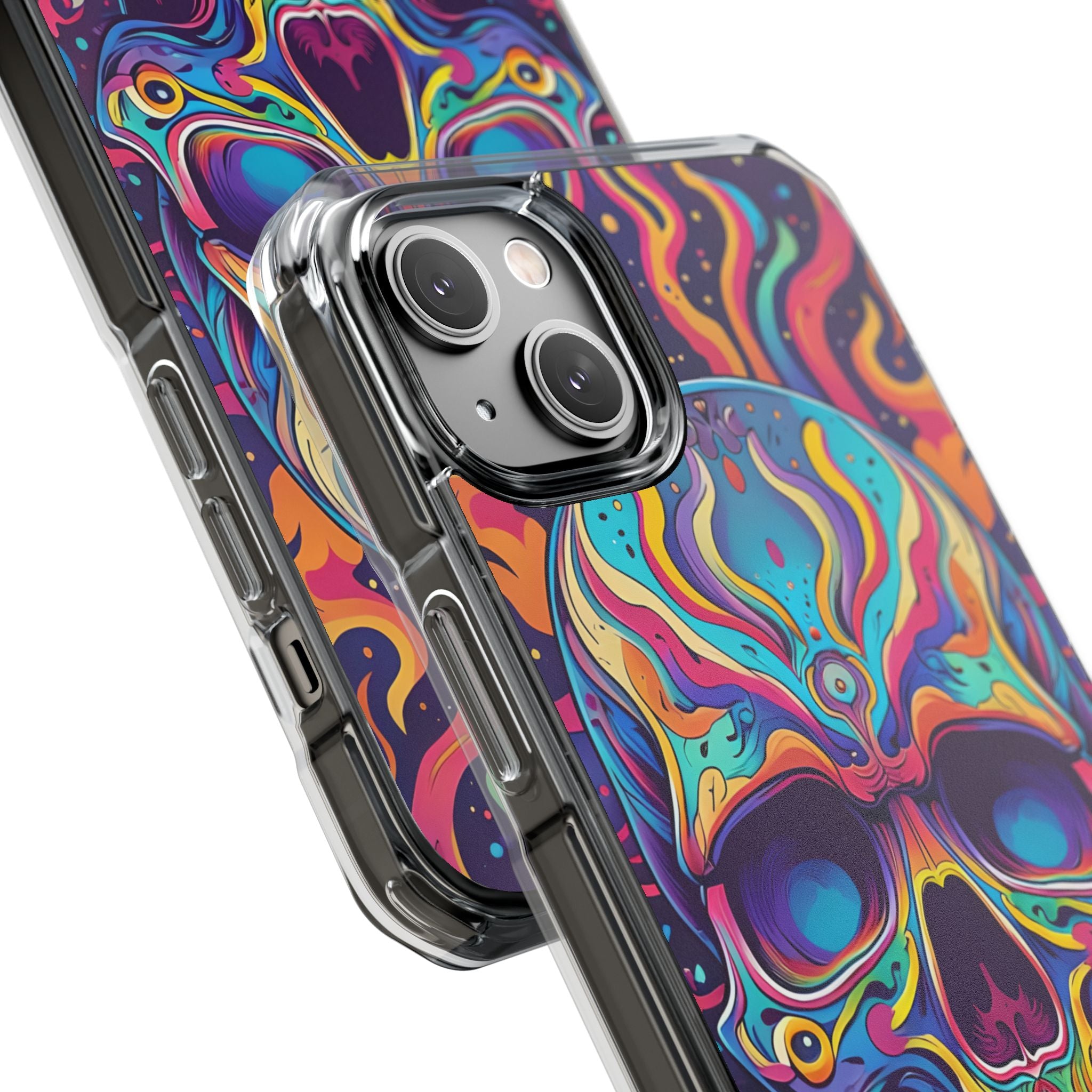 Flaming Skull iPhone 14 Plus Case - Impact