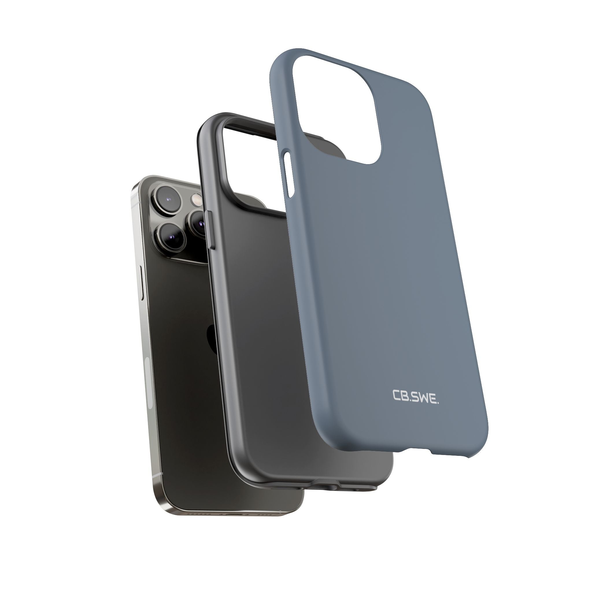 Slate Gray iPhone Case - Tough