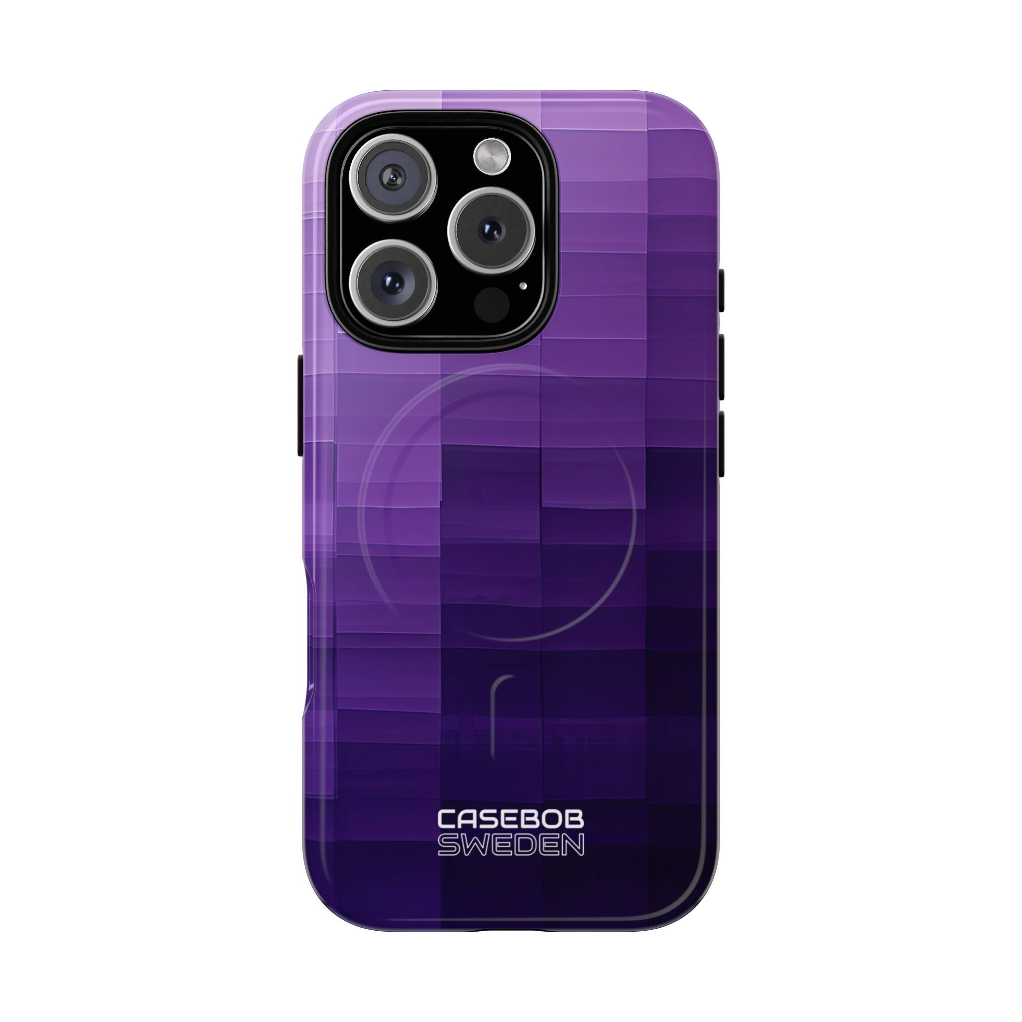 Purple Horizon Grid iPhone 16 - Tough+