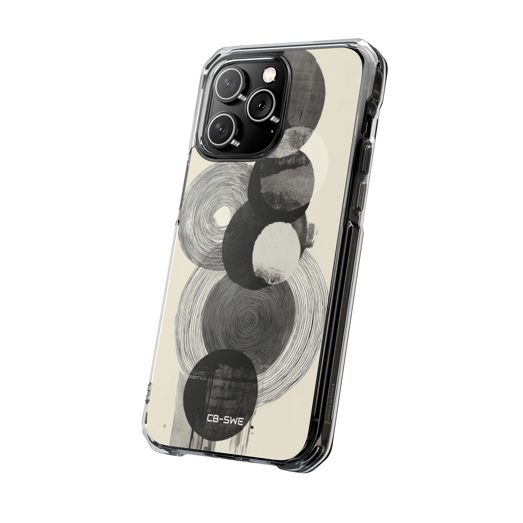 Circles Embrace Lines iPhone Case - Impact