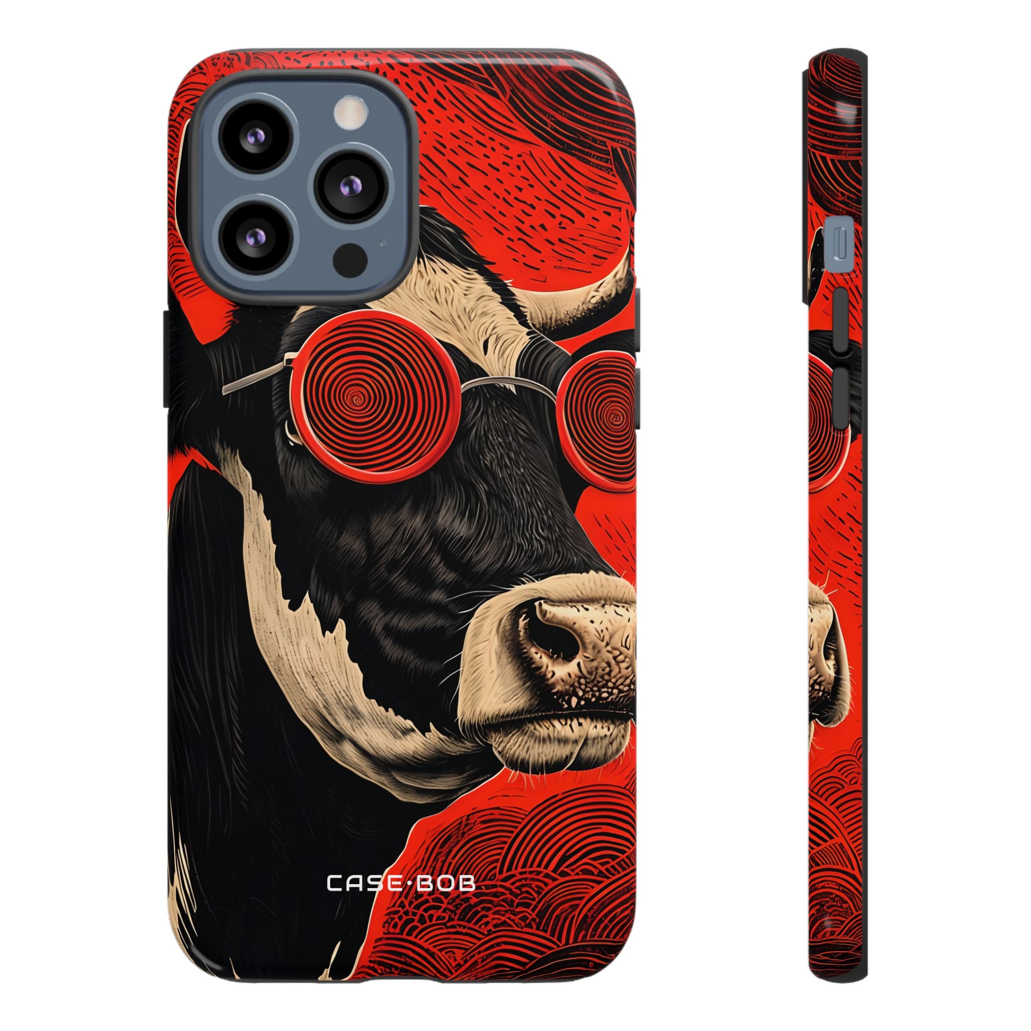 Hypnotic Cow iPhone 13 Pro Max Case - Tough
