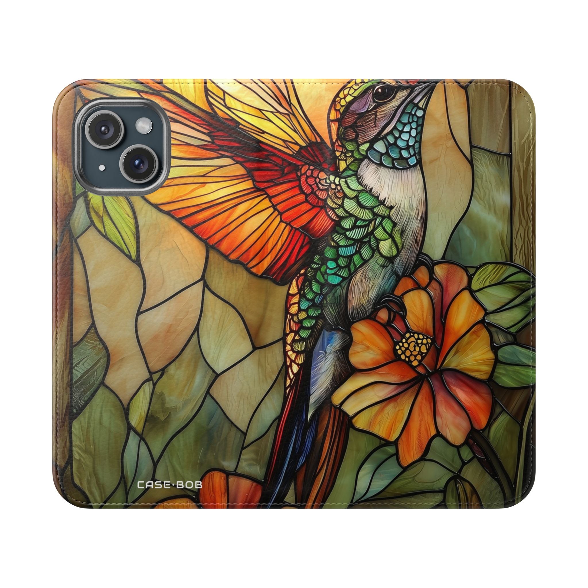 Hummingbird Radiance - iPhone 15 Case - Wallet