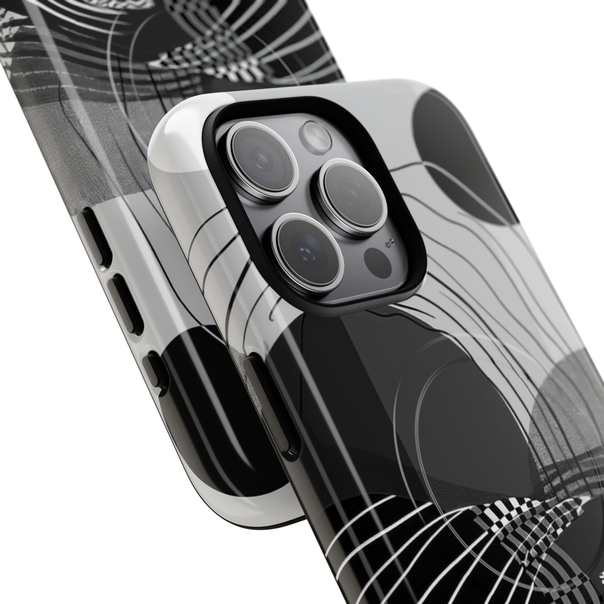 Monochrome Motion Flow iPhone 15 - Tough+