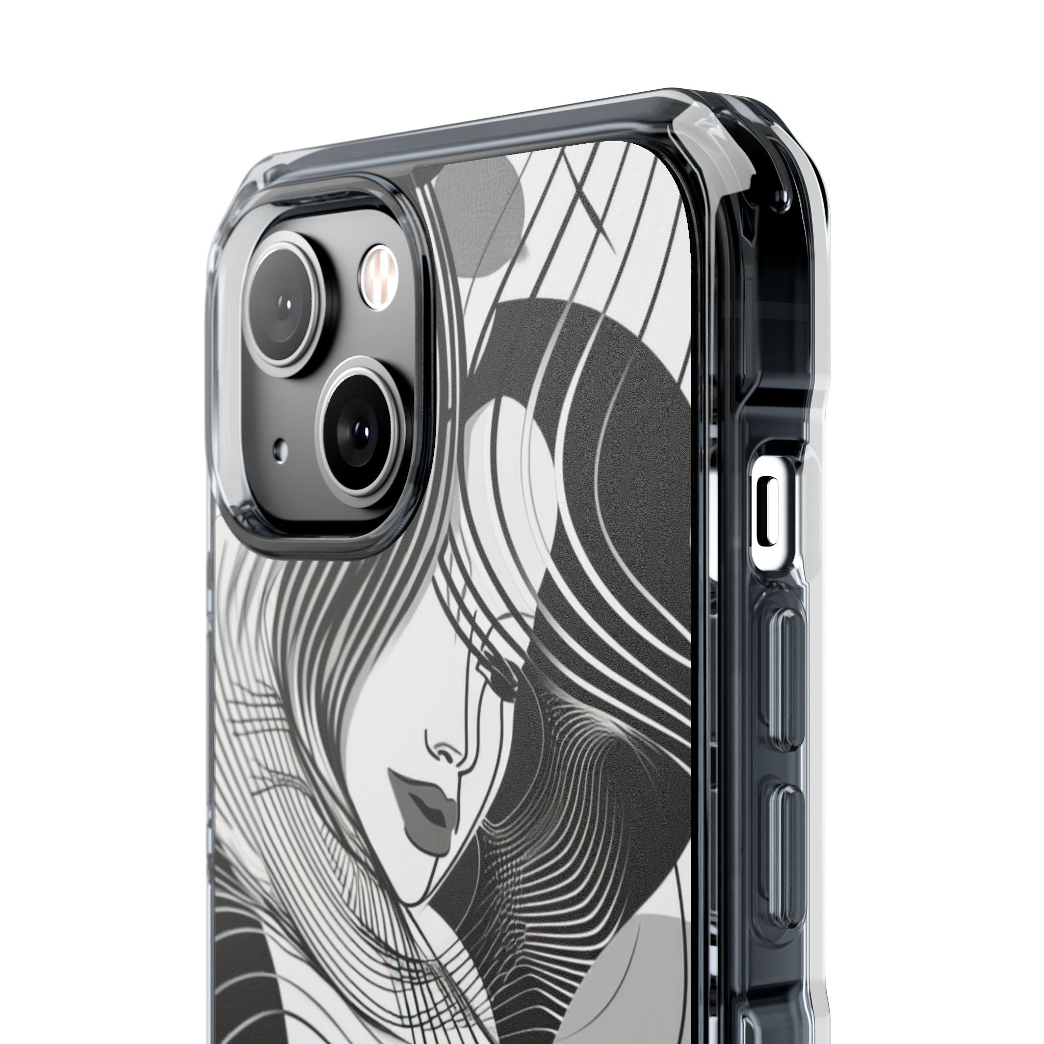Orange Wave Motion iPhone 14 - Impact Clear+