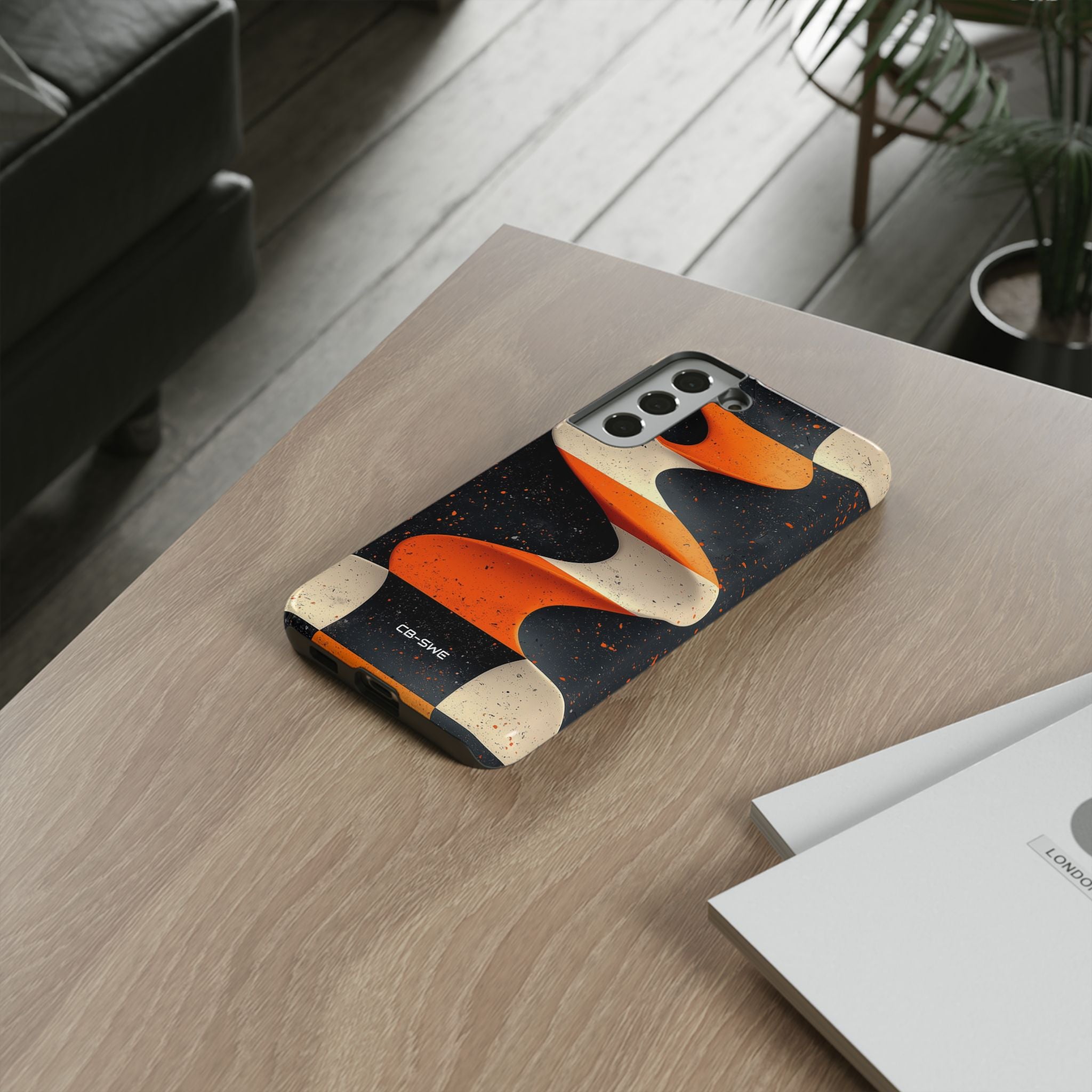 Orange Waves Flow - Samsung Case