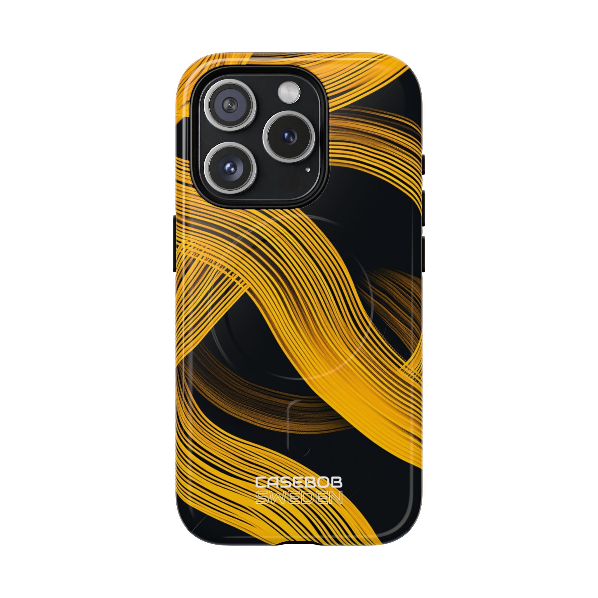 Yellow Flow Lines iPhone 15 - Tough+