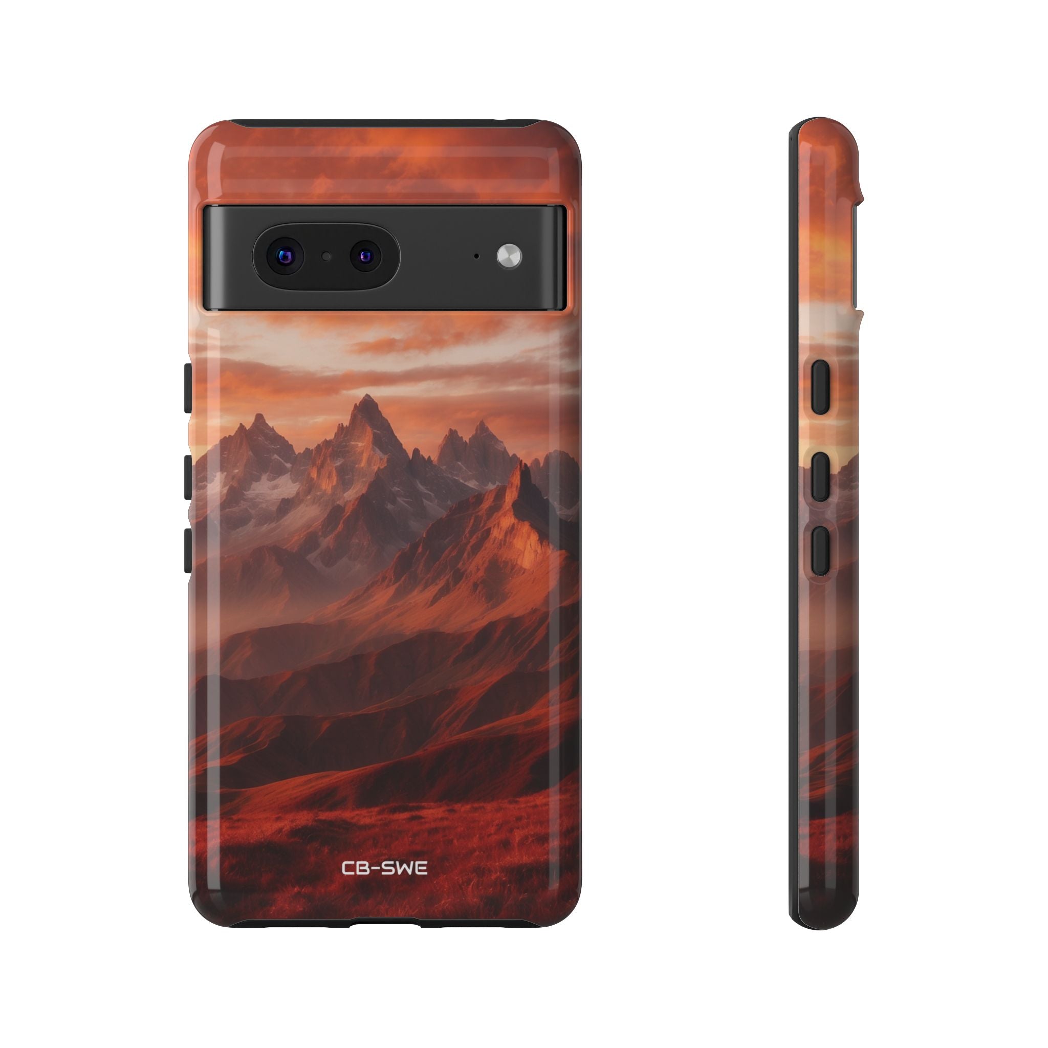 Mountain Peaks Glowing - Google Pixel Case