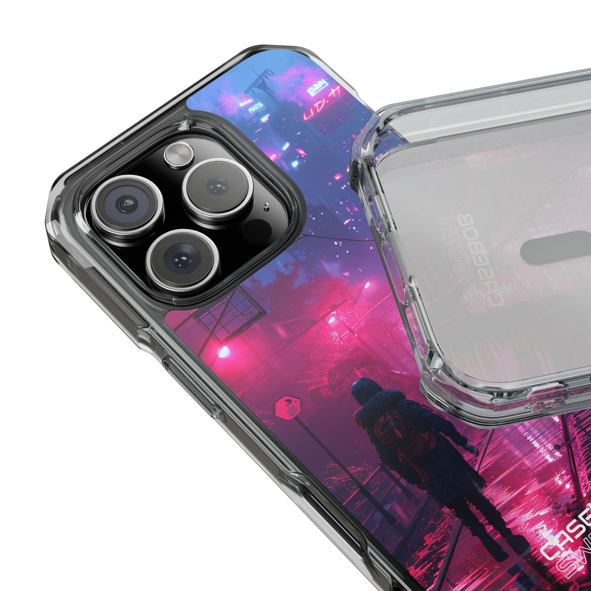 Neon Shadow City iPhone 16 - Impact Clear+