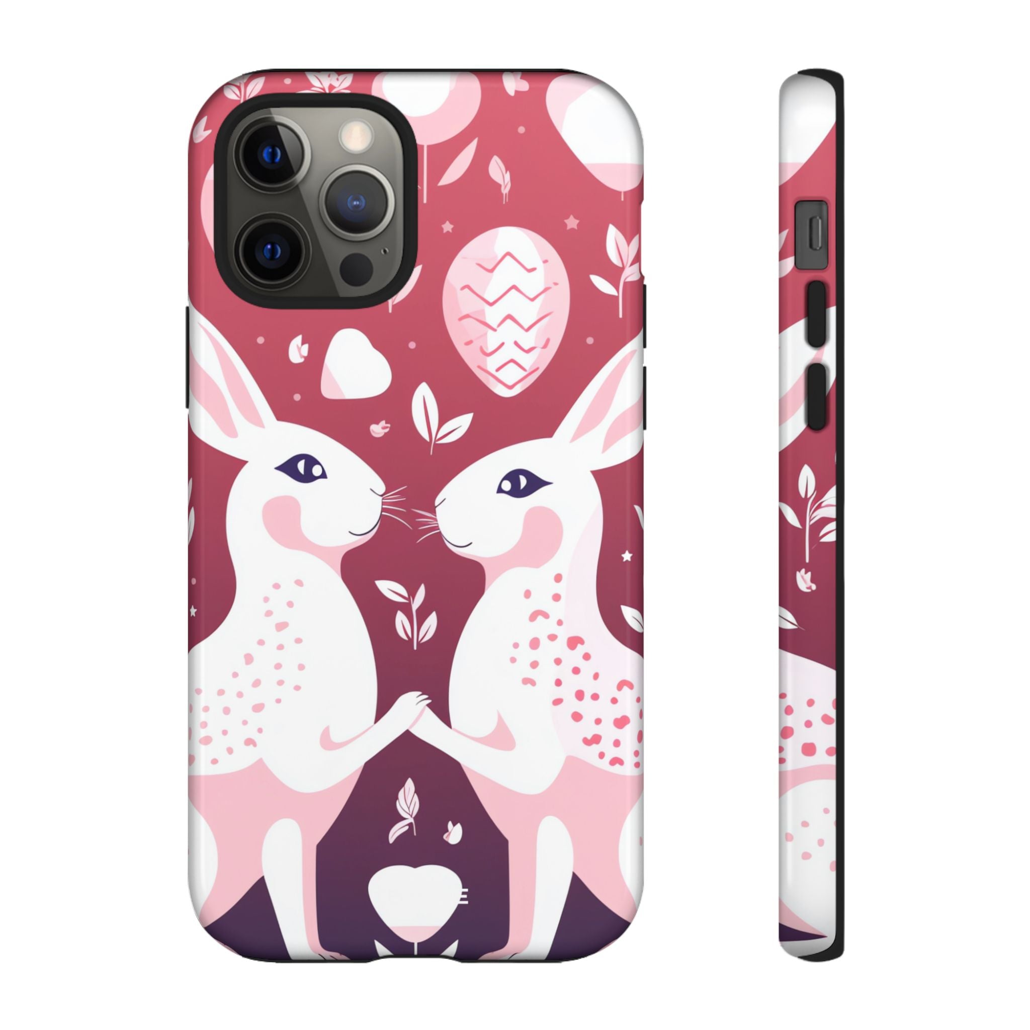 Rabbits Share Joy - iPhone Case