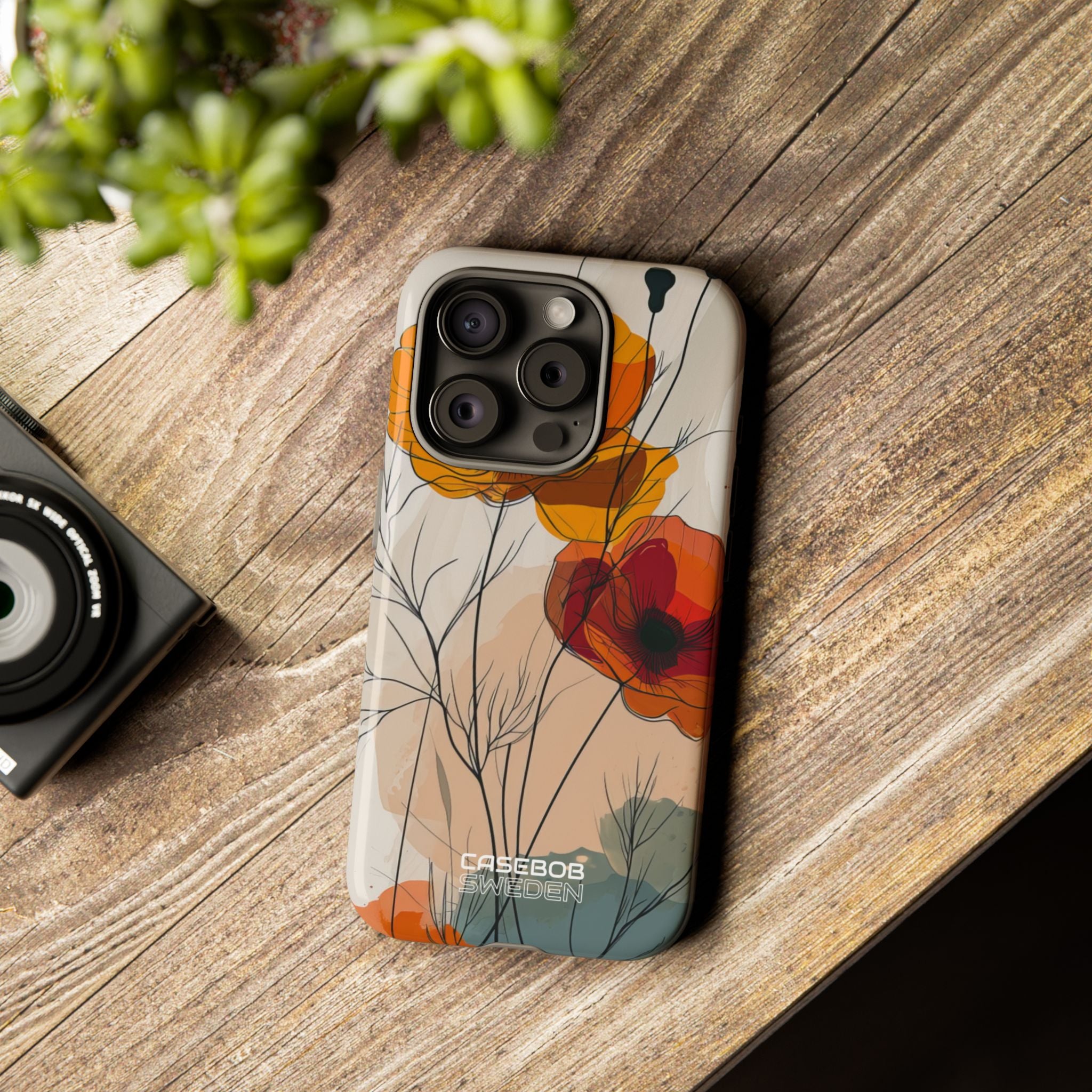 Golden Bloom Dance iPhone 15 - Resistente