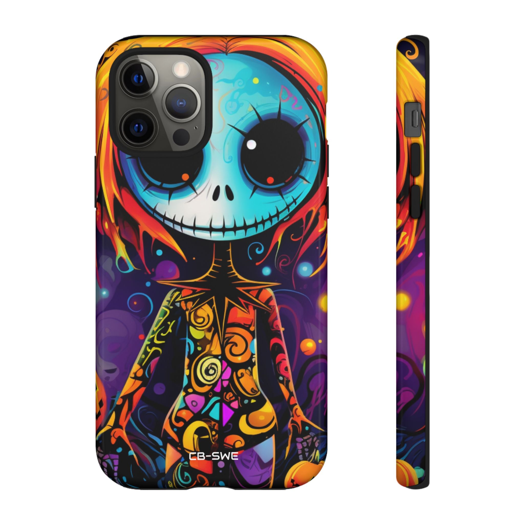 Skeletal Figure Laughs - iPhone Case