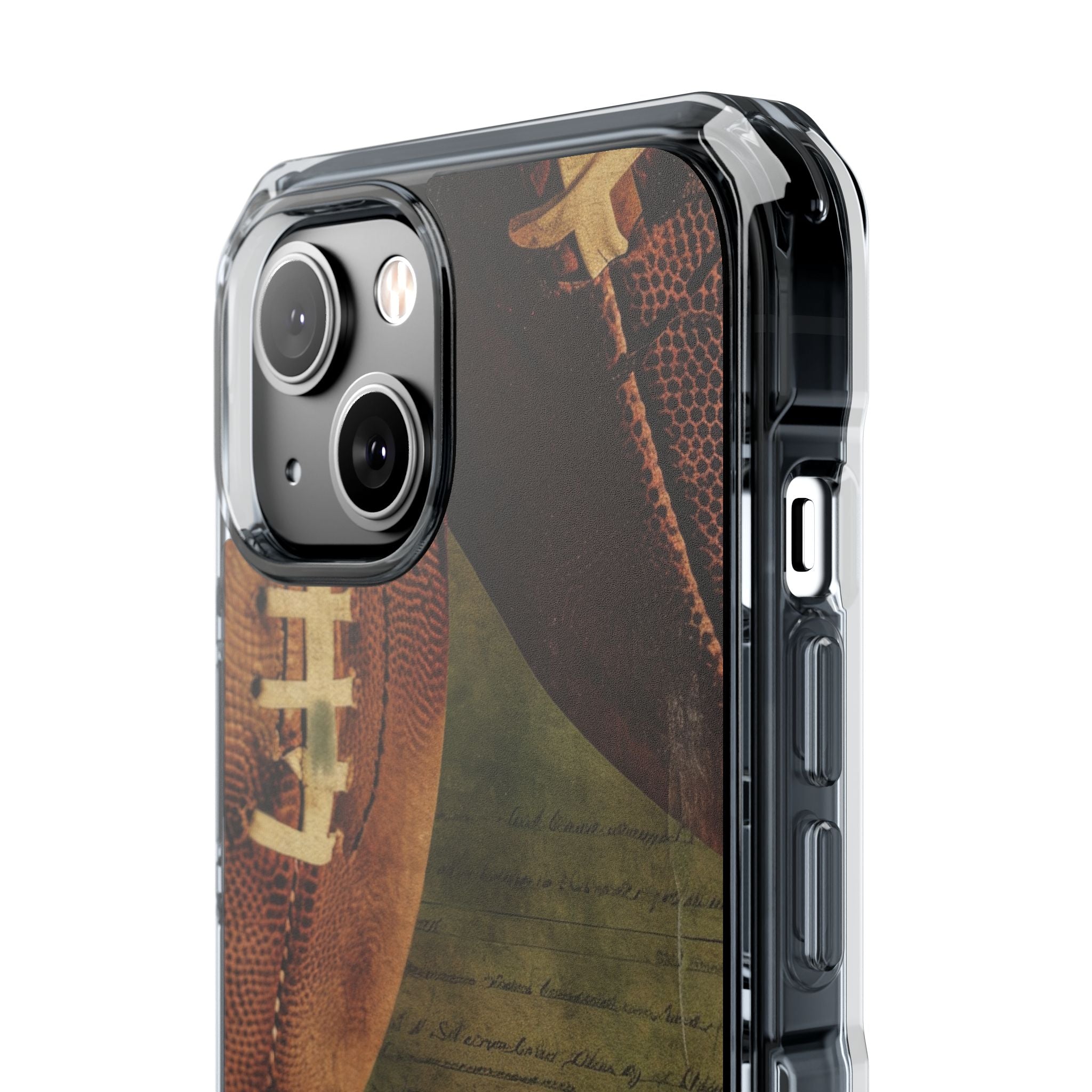 Texture da calcio vintage iPhone 14 - Impact Clear+