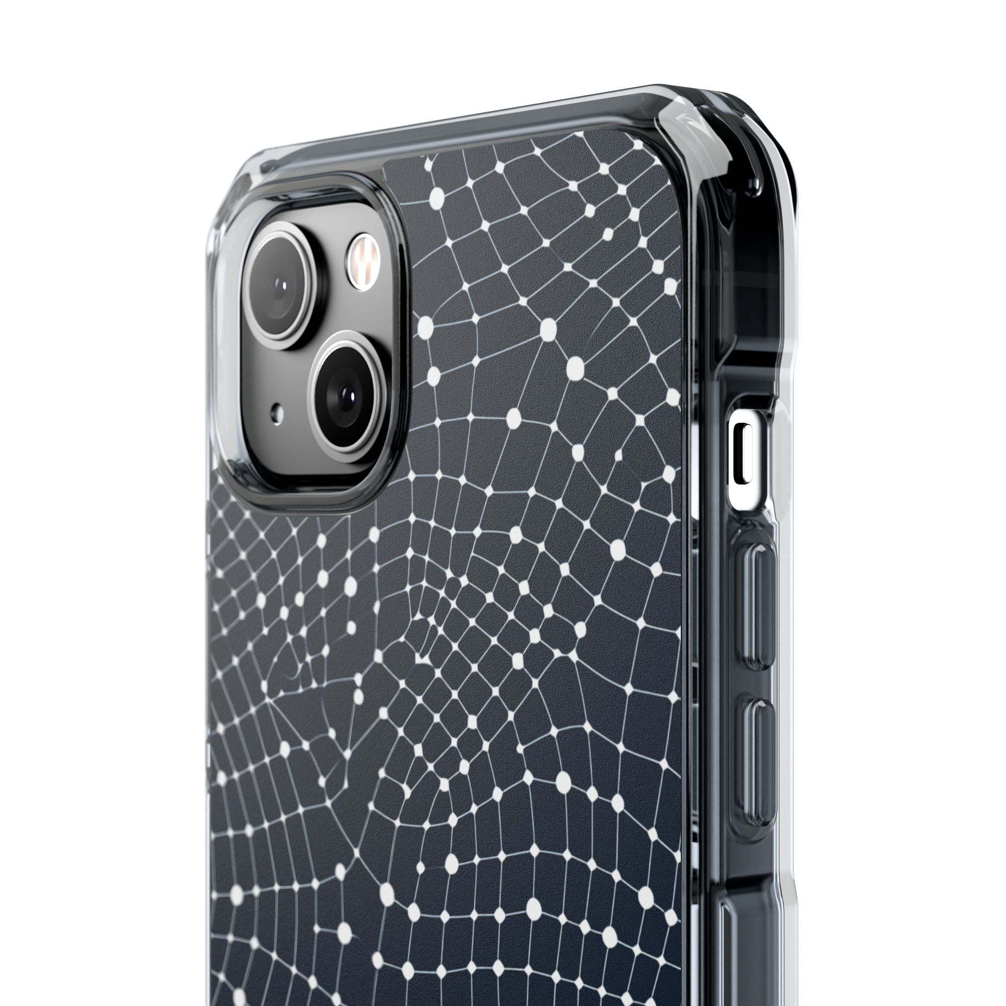 Warped Grid Web iPhone 14 - Impact Clear+