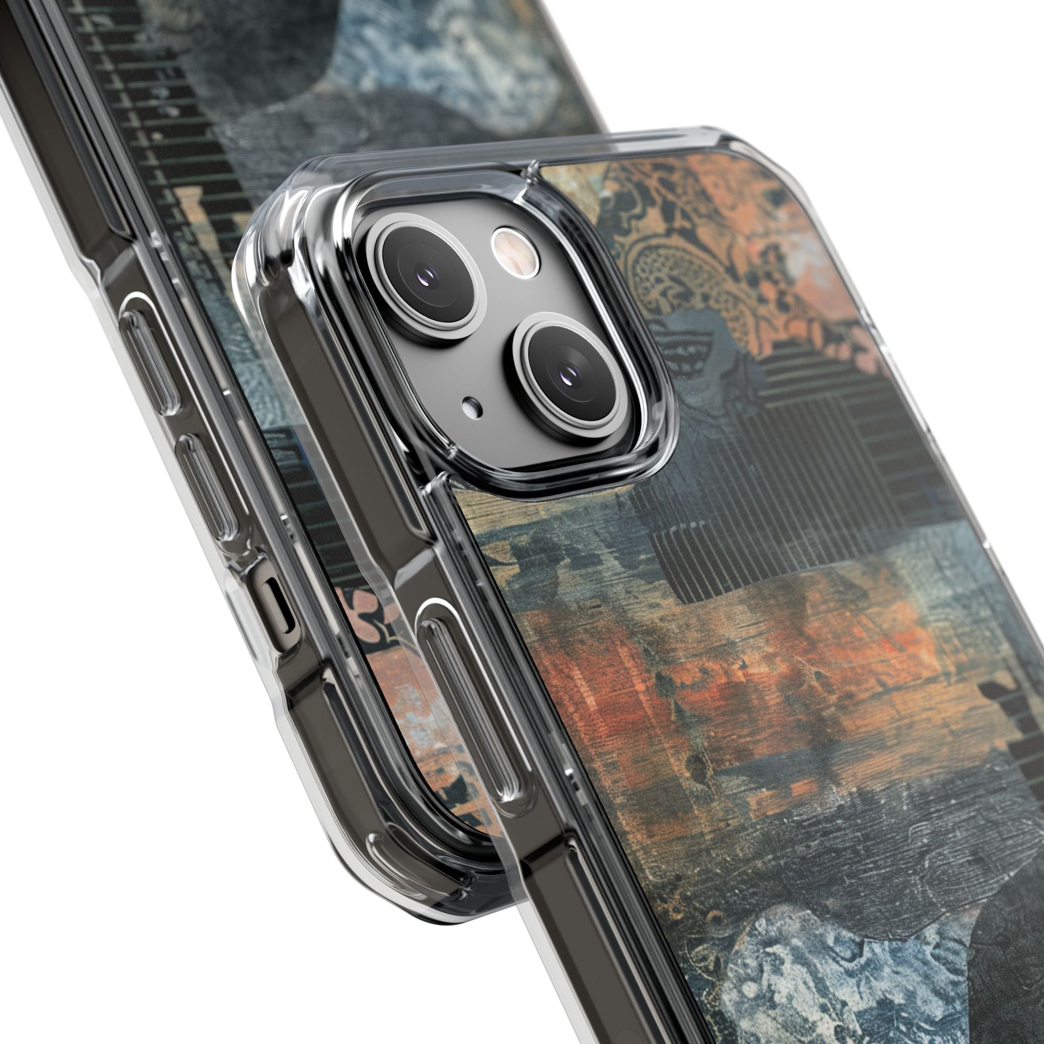 Rust Bloom Tangle iPhone 14 - Impact Clear+