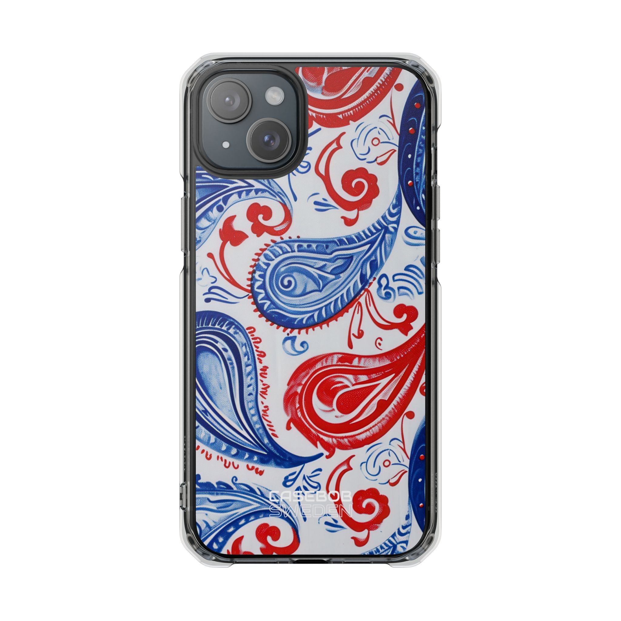 Vibrant Paisley Swirls iPhone 15 - Impact Clear+