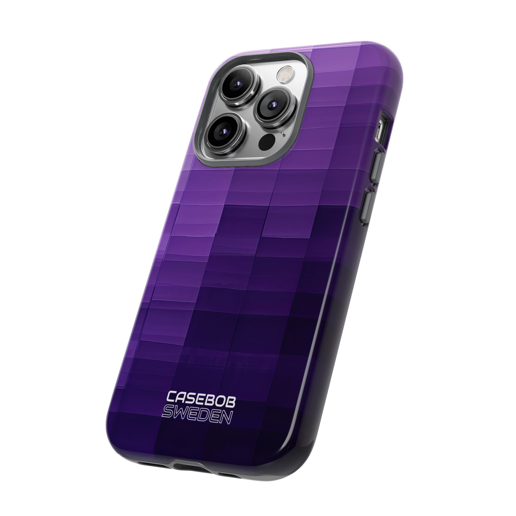 Purple Horizon Grid iPhone 14 - Resistente