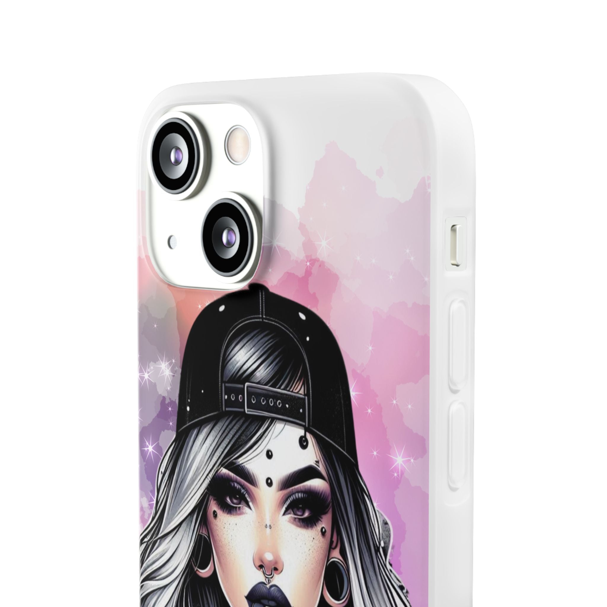 Silver Sip Nebula iPhone 13 mini Case - Soft