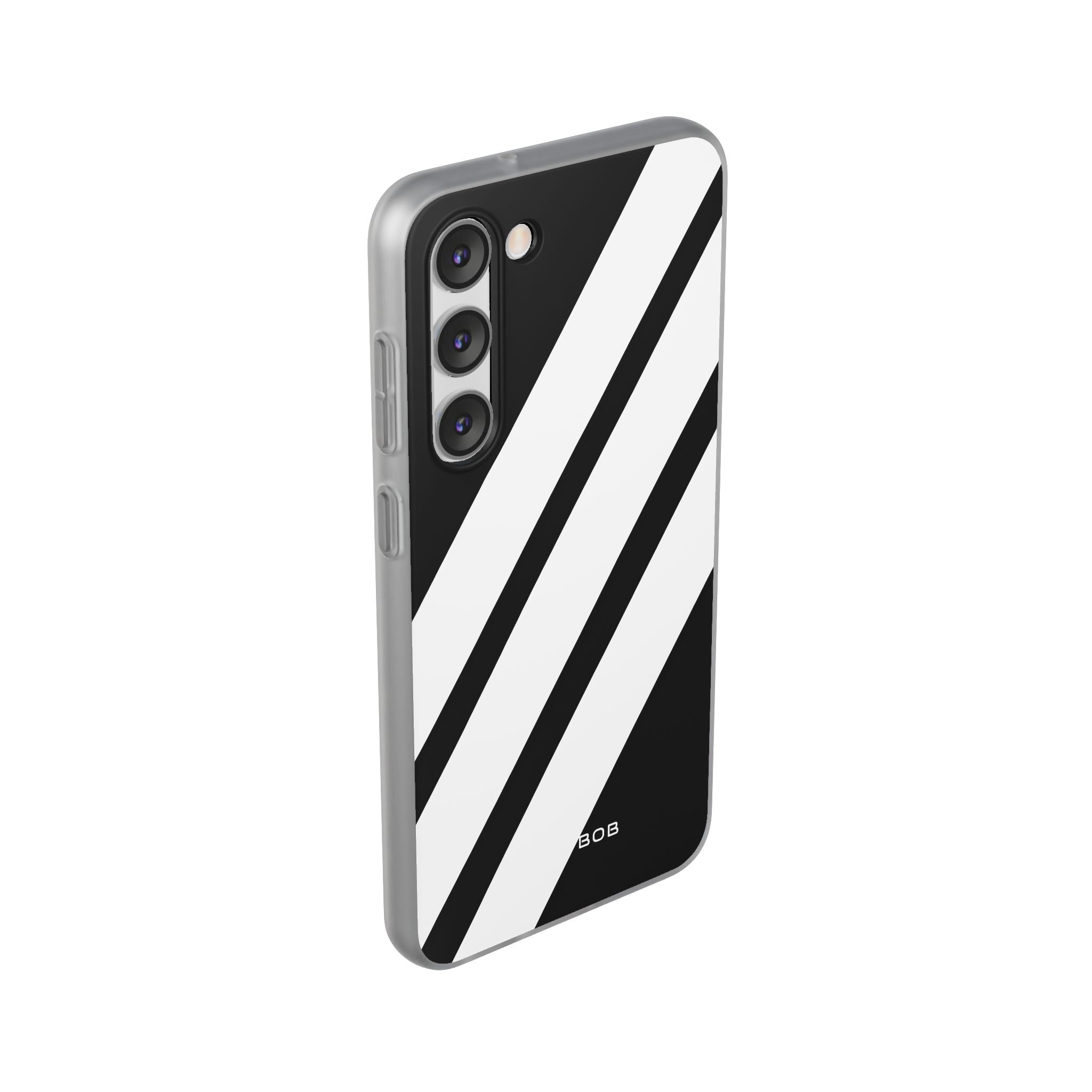 Diagonal Bands Noir Samsung S23 Plus Case - Soft