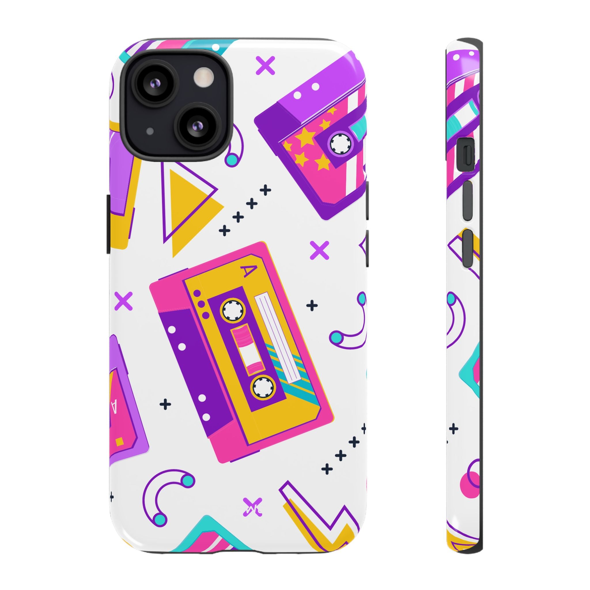 Retro Cassette Chaos - iPhone Case