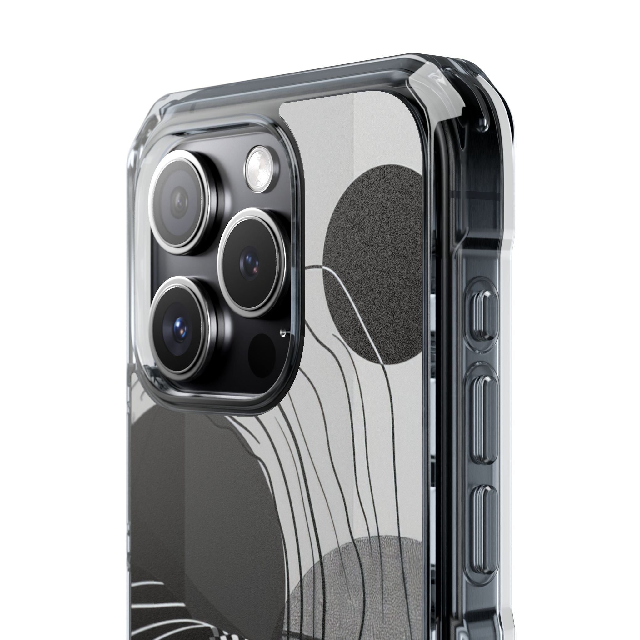 Monochrome Motion Flow iPhone 15 - Impact Clear+