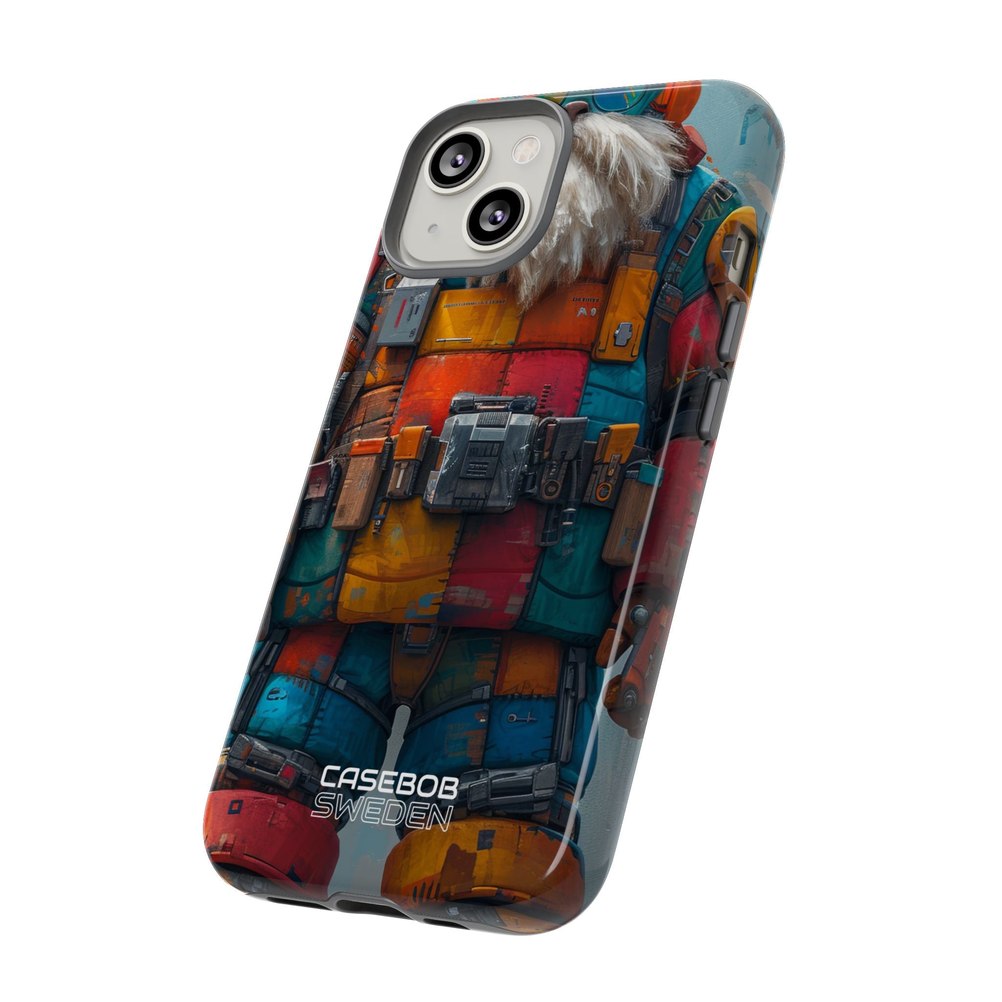 Whimsical Robot Wanderer iPhone 14 - Tough