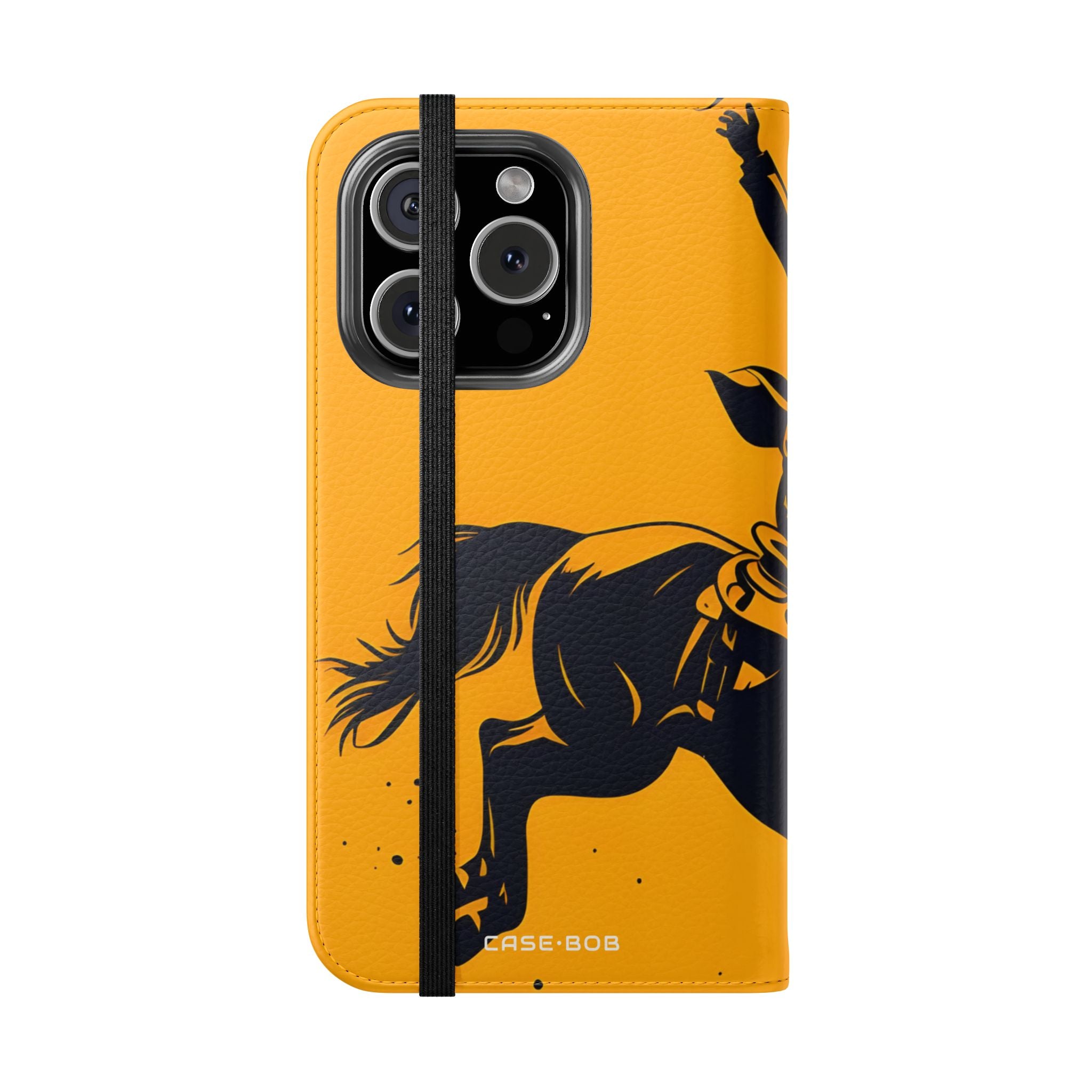 Bucking Cowboy Shadow - iPhone 16 Pro Case - Wallet