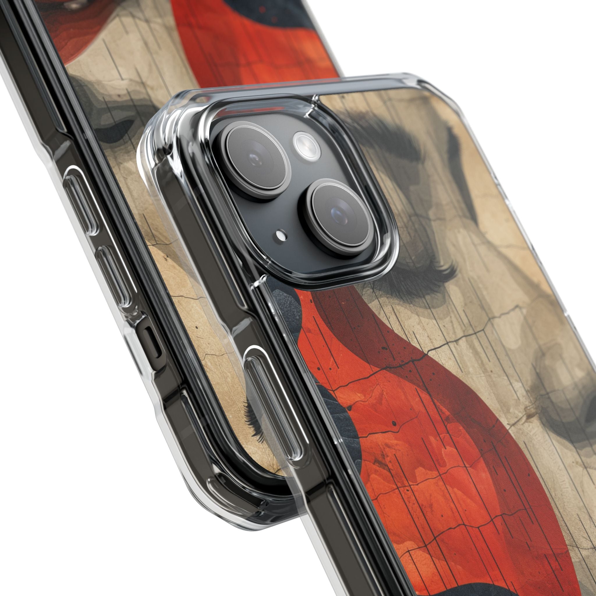 Crimson Flow Profile iPhone 15 - Impact Clear+